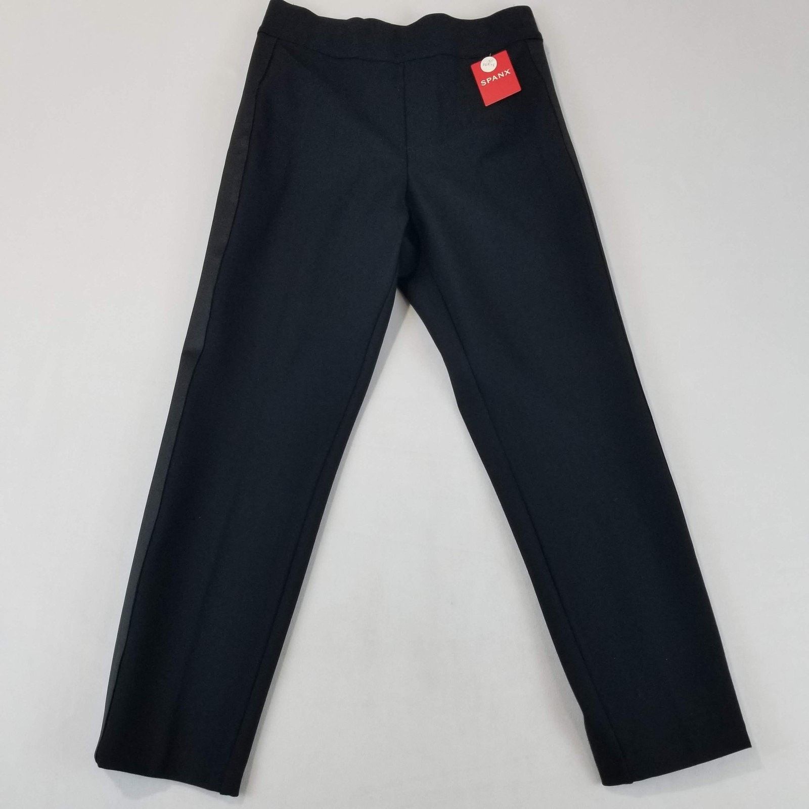 Spanx Spanx Pants Womens Small Petite Black Ponte Straight Satin Size 26" / US 2 / IT 38 - 1 Thumbnail