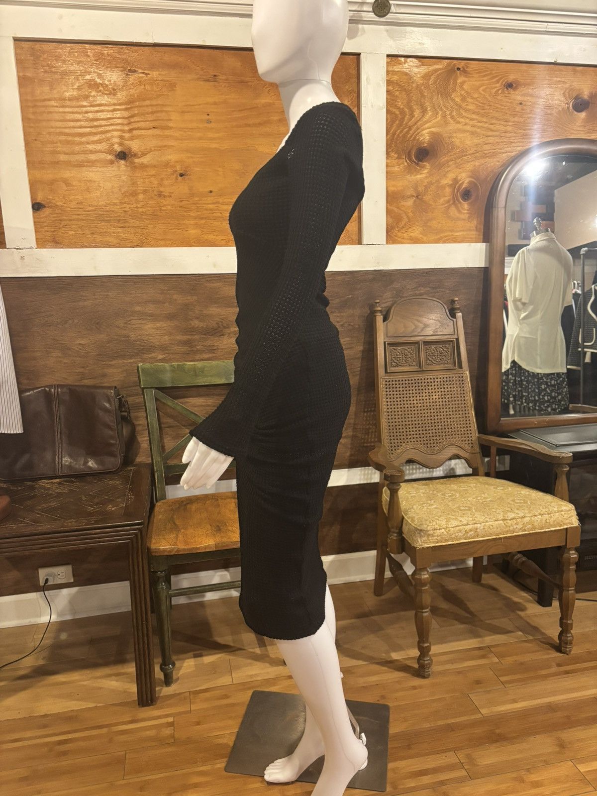 Other Black long sleeve dress.wd-255 Size S / US 4 / IT 40 - 4 Thumbnail