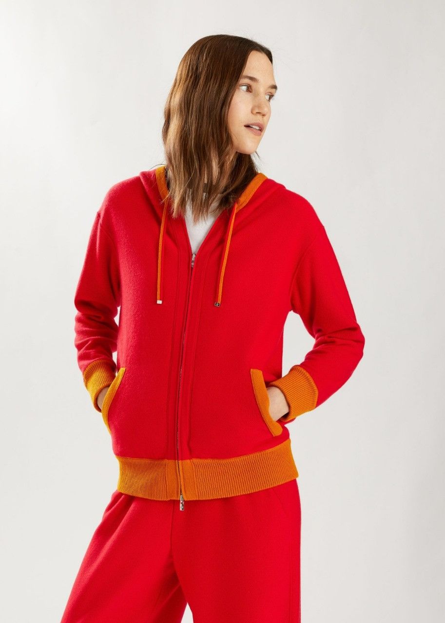 Loro Piana o1srvl11e0524 Jacket in Red Size L / US 10 / IT 46 - 2 Thumbnail
