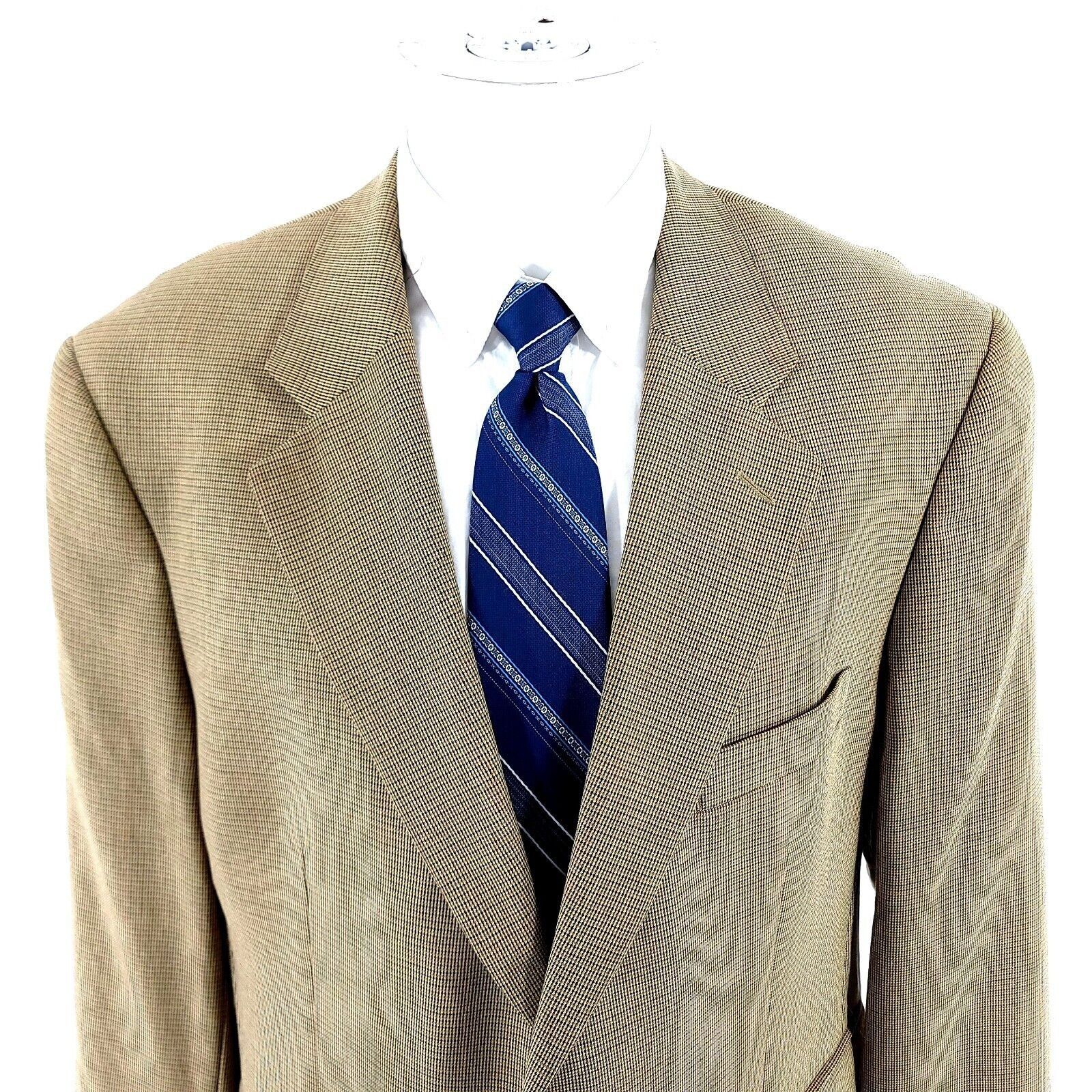 Brooks Brothers Brooks Brothers 346 Silk Wool 2 Button Sport Coat 42S Brown Size 42S - 1 Thumbnail