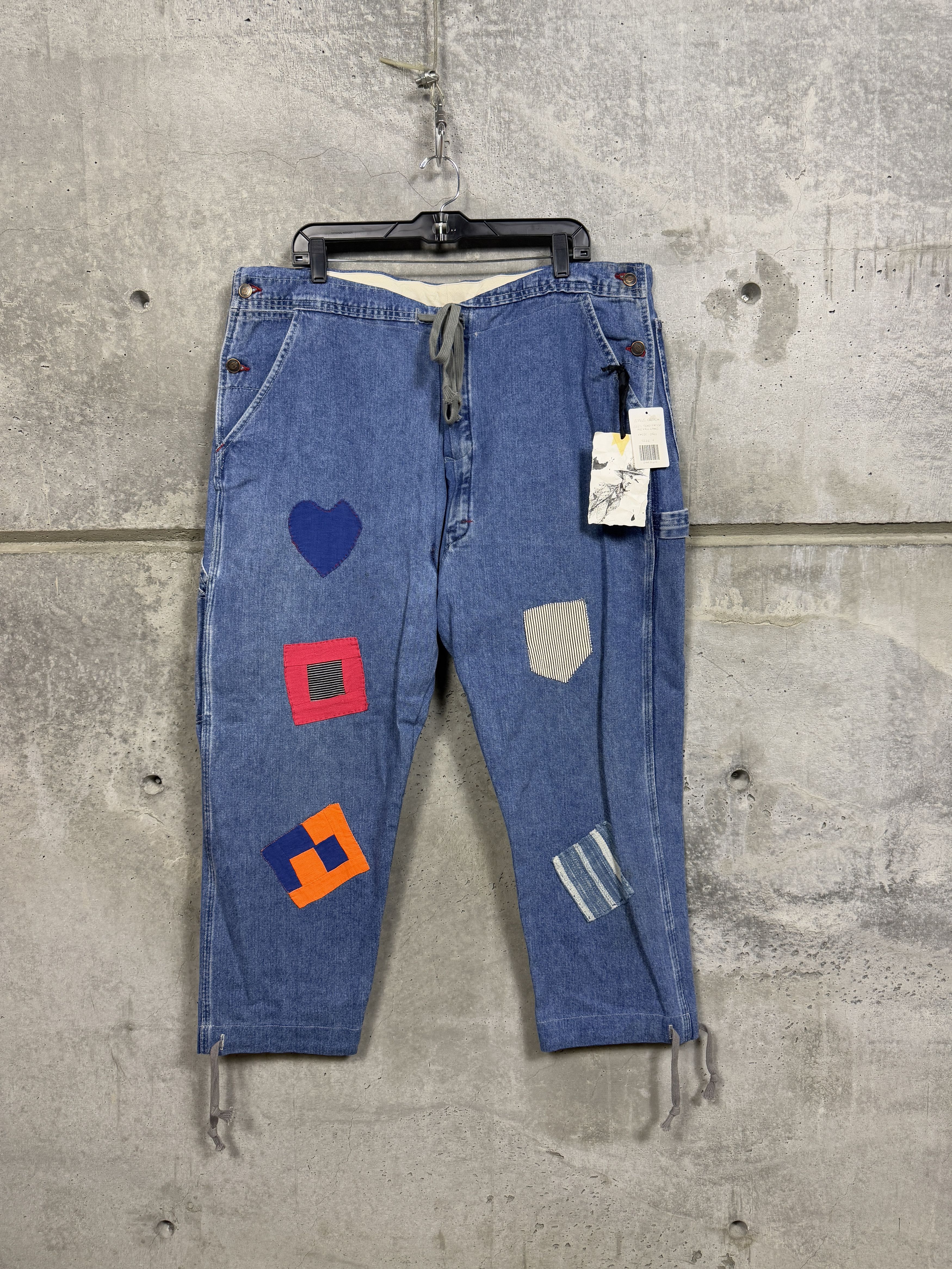 Greg Lauren x Gees Bend Size 4 Patch Overall Lounge Pants