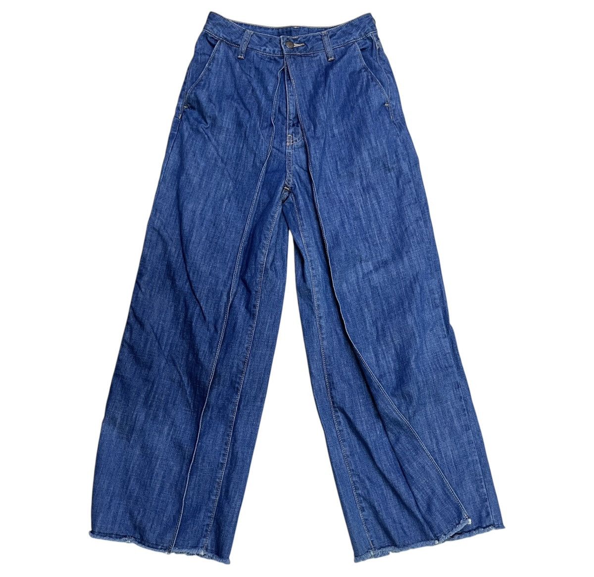 GU × Japanese Brand GU Pleated Baggy Jeans Size 27" / US 4 / IT 40 - 1 Thumbnail