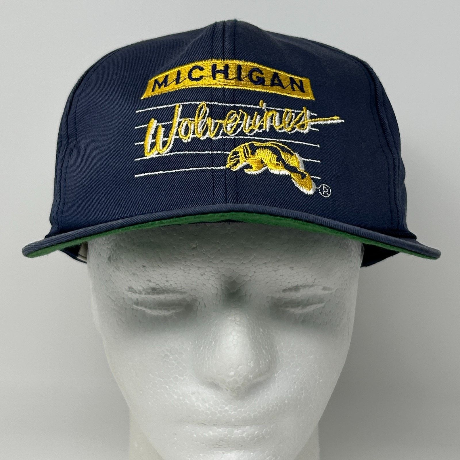 Vintage Vintage 90s Michigan Wolverines Cap Baseball Hat University Size ONE SIZE - 2 Thumbnail