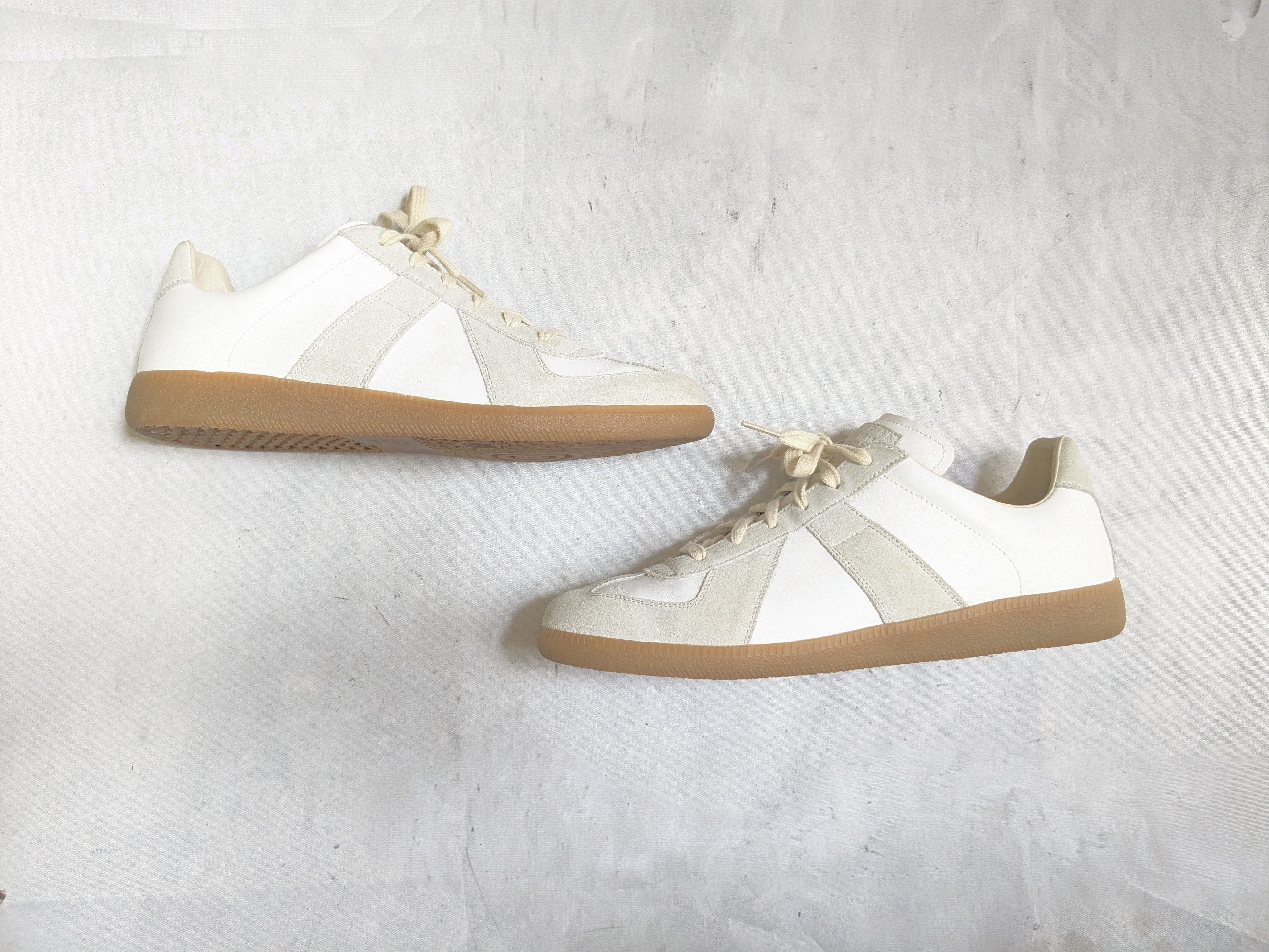 Maison Margiela Maison Margiela Replica GAT Sneakers White Gray 11 44 Gum Size US 11 / EU 44 - 1 Thumbnail