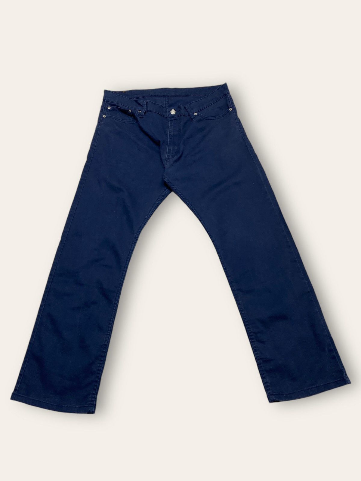 Levi's Vintage LEVI'S Navy Pants 514 W36 L30 Size US 36 / EU 52 - 2 Thumbnail