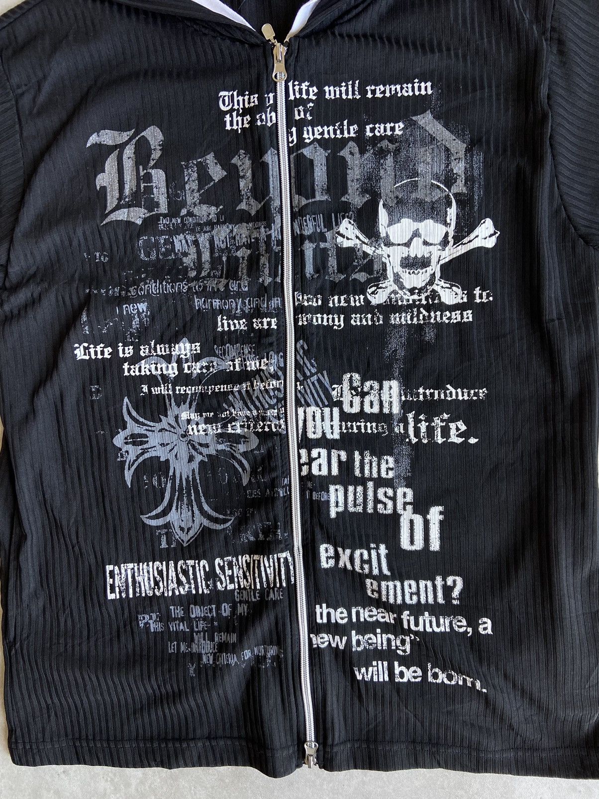 If Six Was Nine × Japanese Brand × Le Grande Bleu (L.G.B.) Beaumont Carr Short Hoodie Ifsixwasnine Style PunkGothc Size US L / EU 52-54 / 3 - 2 Thumbnail