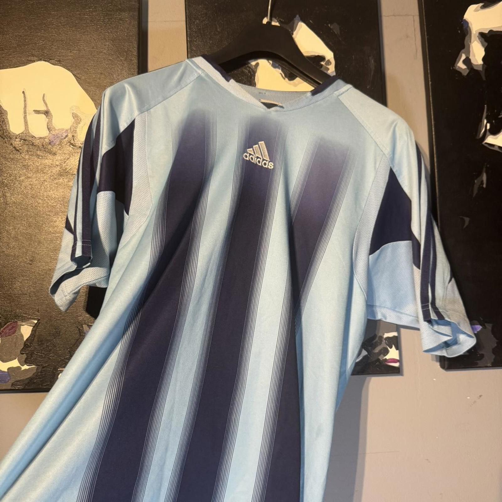 Adidas Adidas Teamgeist 2004 Training Jersey – Sky Blue / Navy Size US XL / EU 56 / 4 - 2 Thumbnail