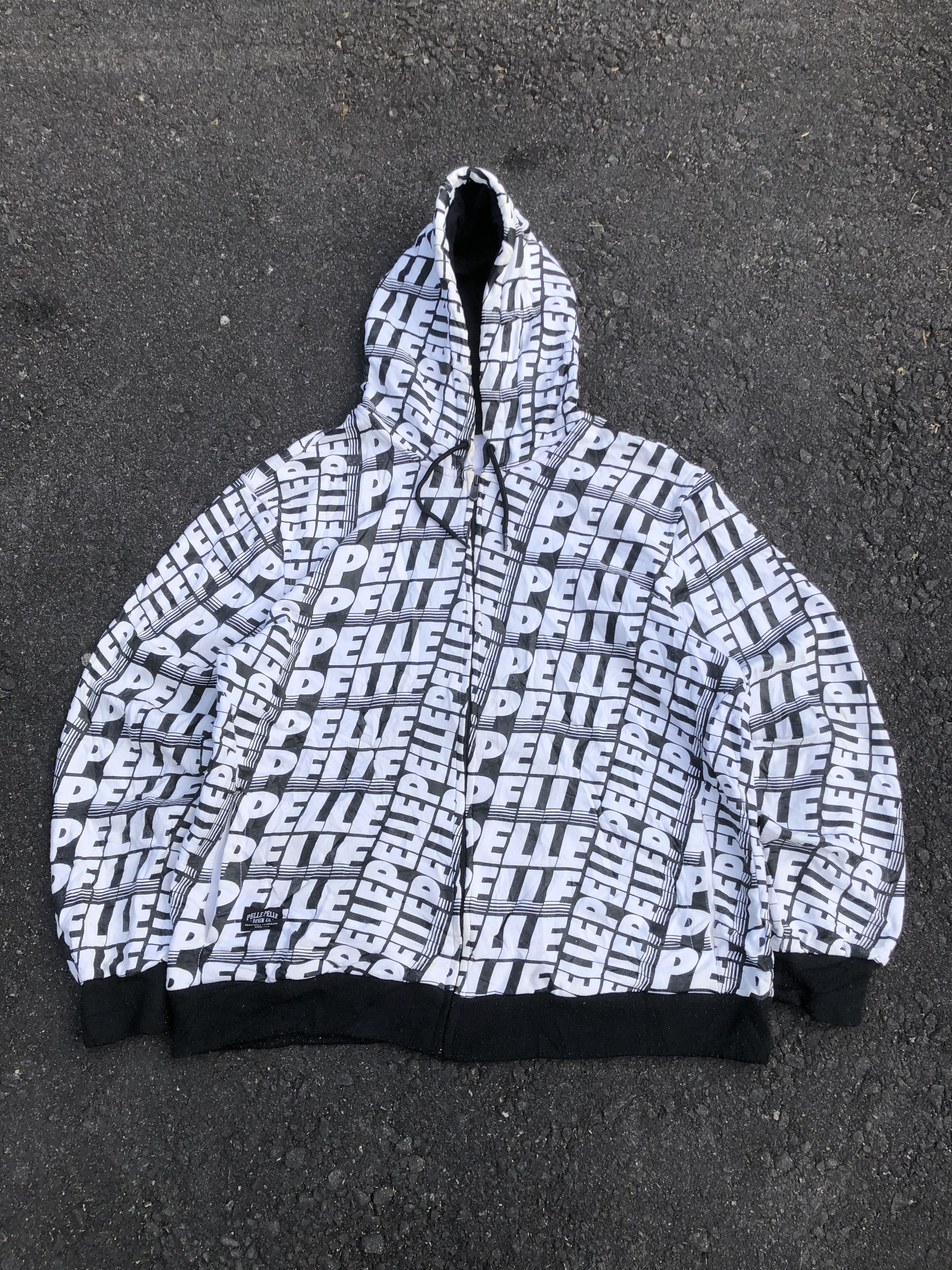 Pelle Pelle Vintage Y2K Pelle Pelle Monogram Zipper Hoodies Size US XL / EU 56 / 4 - 1 Thumbnail
