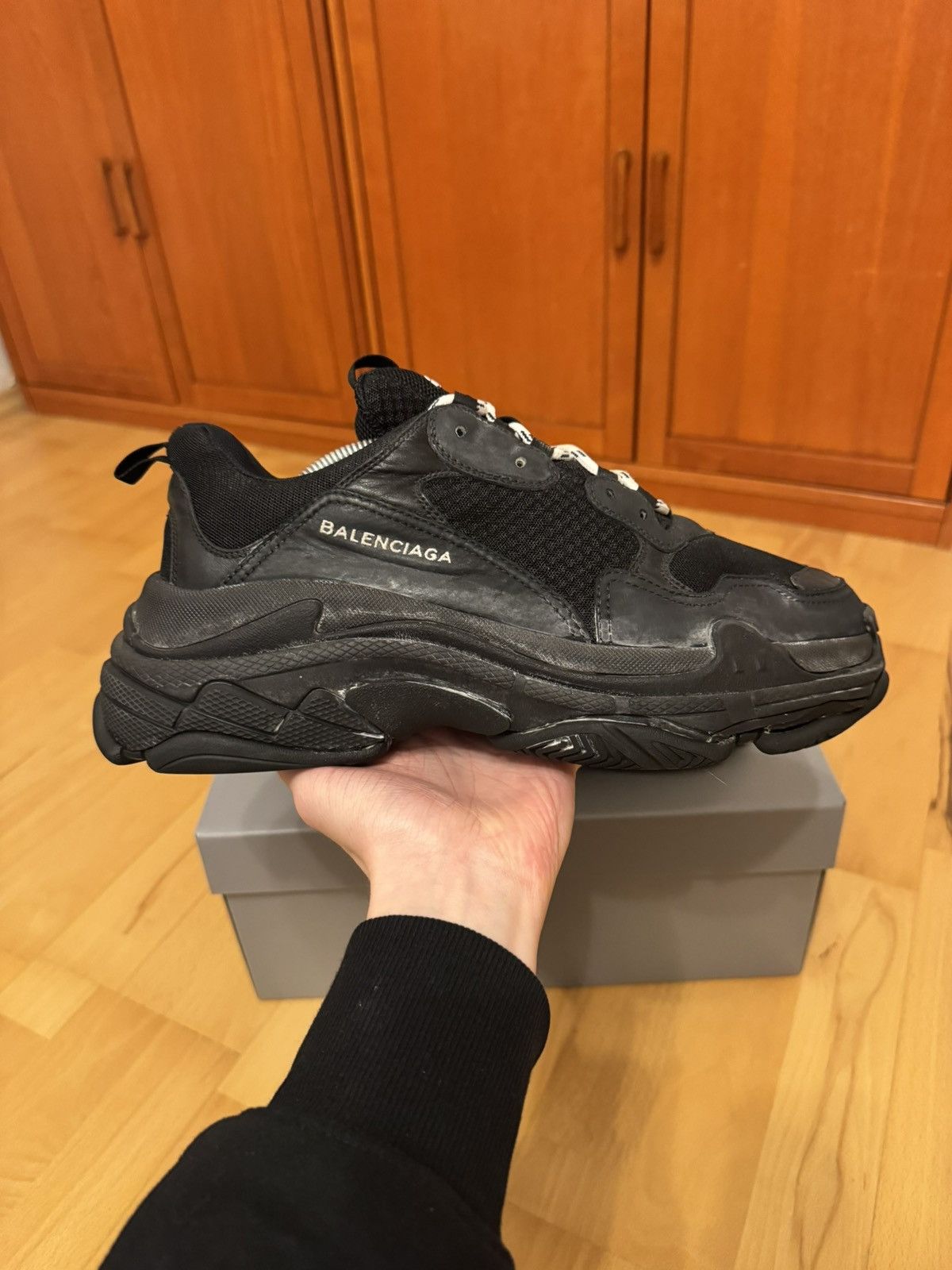 Balenciaga Balenciaga Triple S Triple Black Made In Italy Size US 11 / EU 44 - 3 Thumbnail