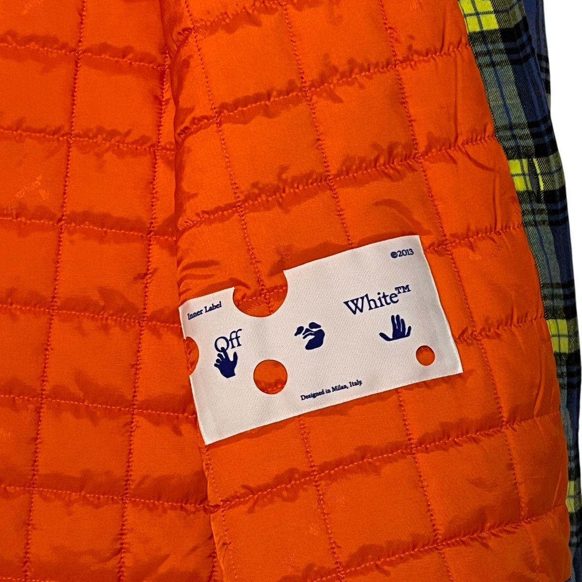 Off-White OFF-WHITE Virgil Abloh Flannel Hooded Padded Jacket Size US L / EU 52-54 / 3 - 5 Thumbnail
