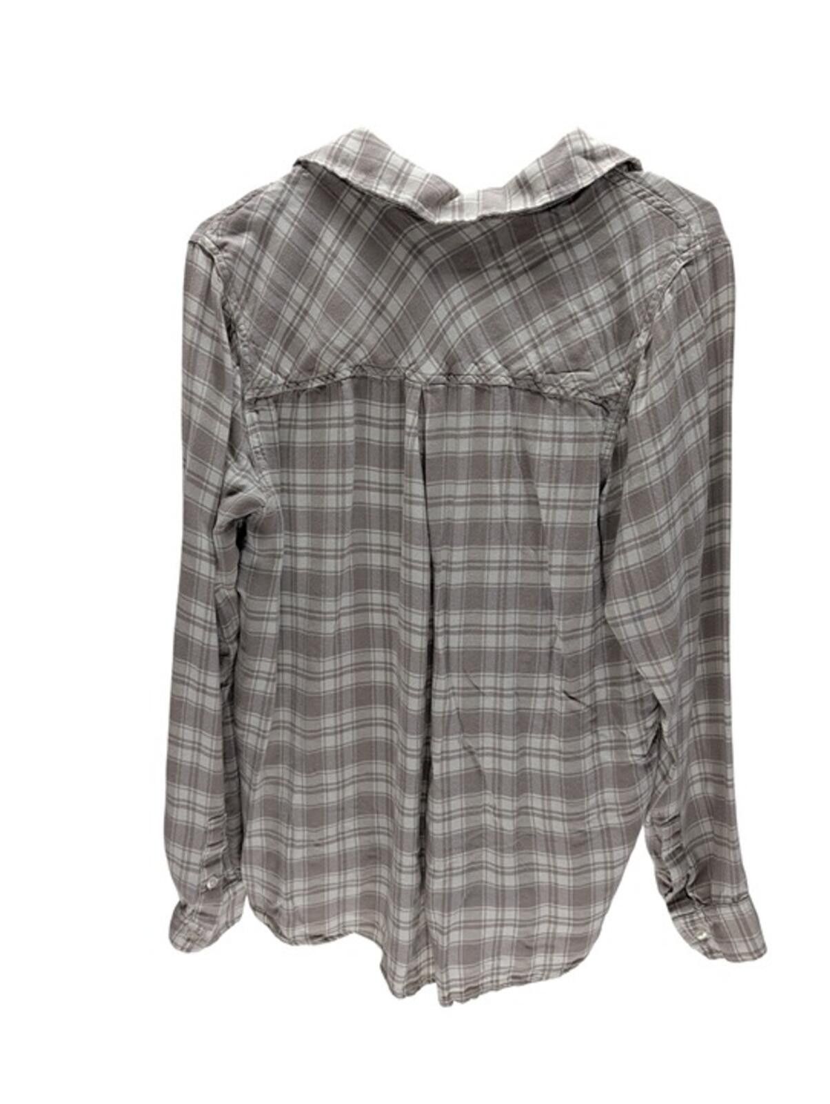 Lucky Brand Lucky Brand Gray Plaid Button-Up Shirt – Women’s Size M Size M / US 6-8 / IT 42-44 - 2 Thumbnail