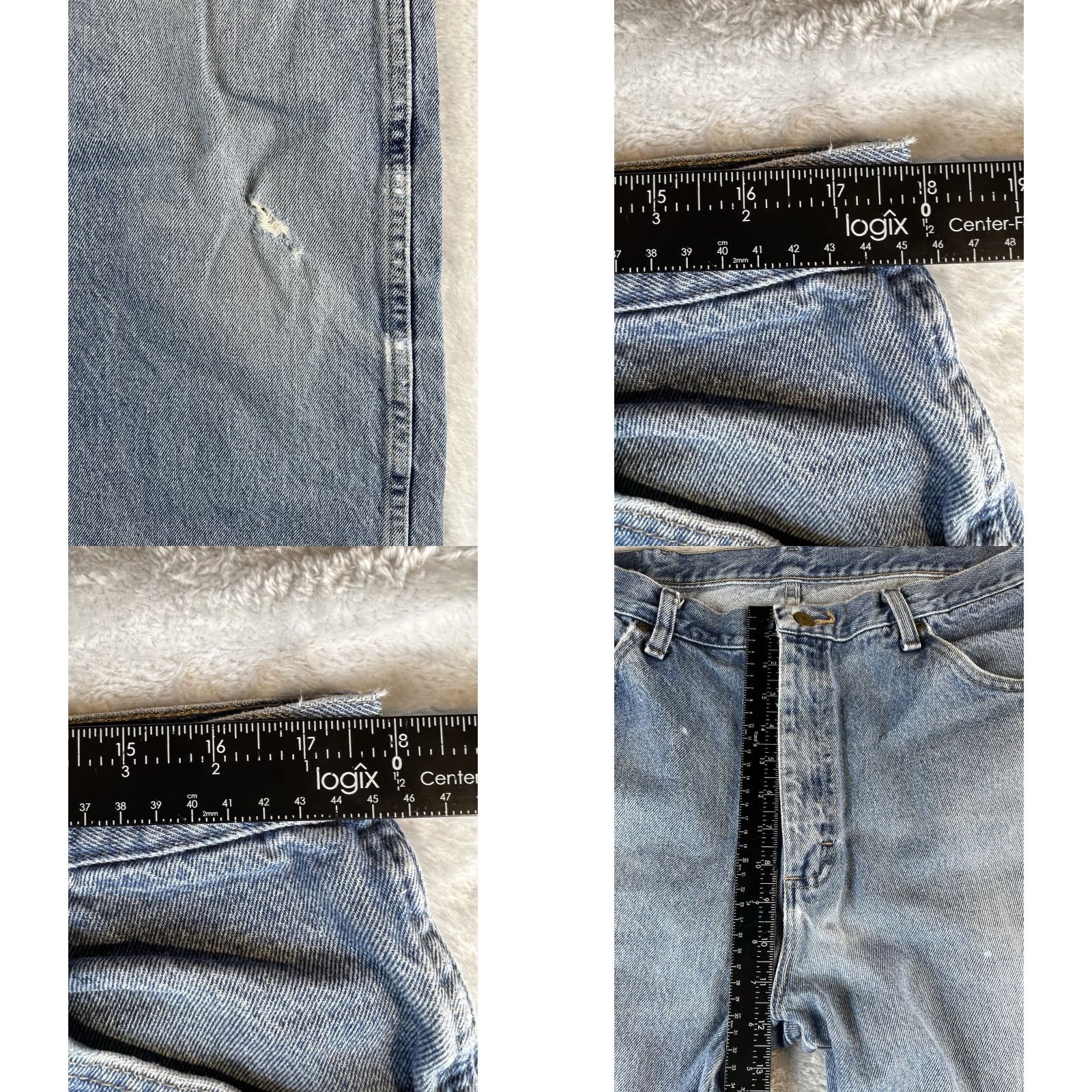 Wrangler VINTAGE Wrangler Jeans Mens 38x30 Blue Denim Straight 5-Pocket Regular Waist 38 Inseam 30 Reg Fit Medium Wash Cowboy Branding Mens Size US 38 / EU 54 - 8 Thumbnail
