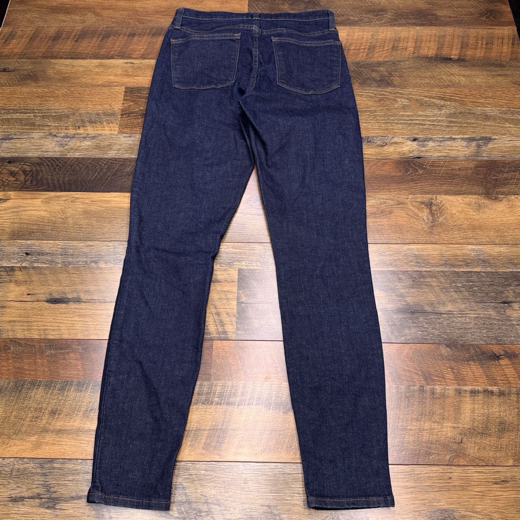 J.Crew J.CREW Toothpick Jeans Womens 26 Tall High Rise Stretch Denim Blue Slim 5-Pocket Button Zipper Pocket Pockets Modern Vintage: No (omit) Size 29" - 3 Thumbnail