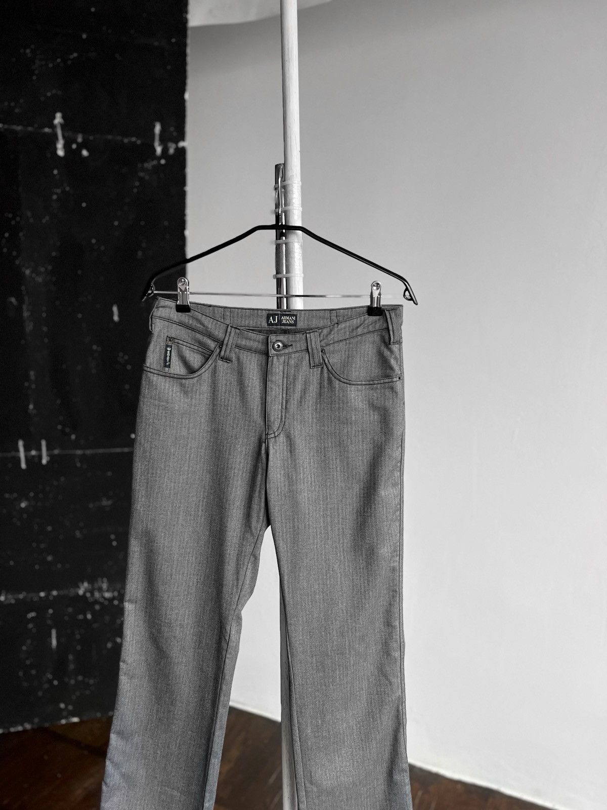 Armani × Emporio Armani Armani Jeans Women Gray Stretch Trouser Pants Zipper Closure Size 30" / US 8 / IT 44 - 2 Thumbnail
