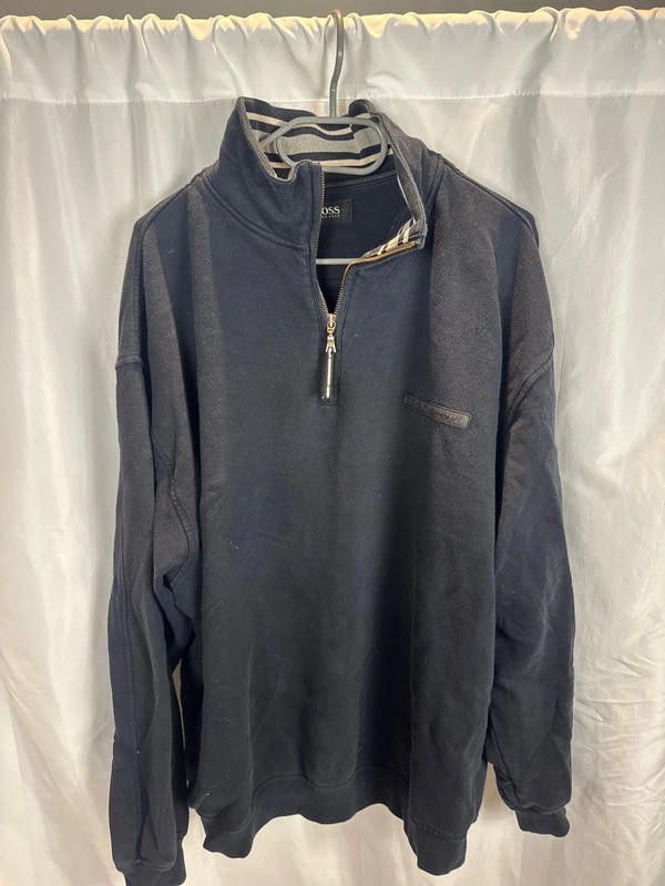 Hugo Boss Hugo Boss Sport 1/4 Zip Size US XXL / EU 58 / 5 - 2 Thumbnail