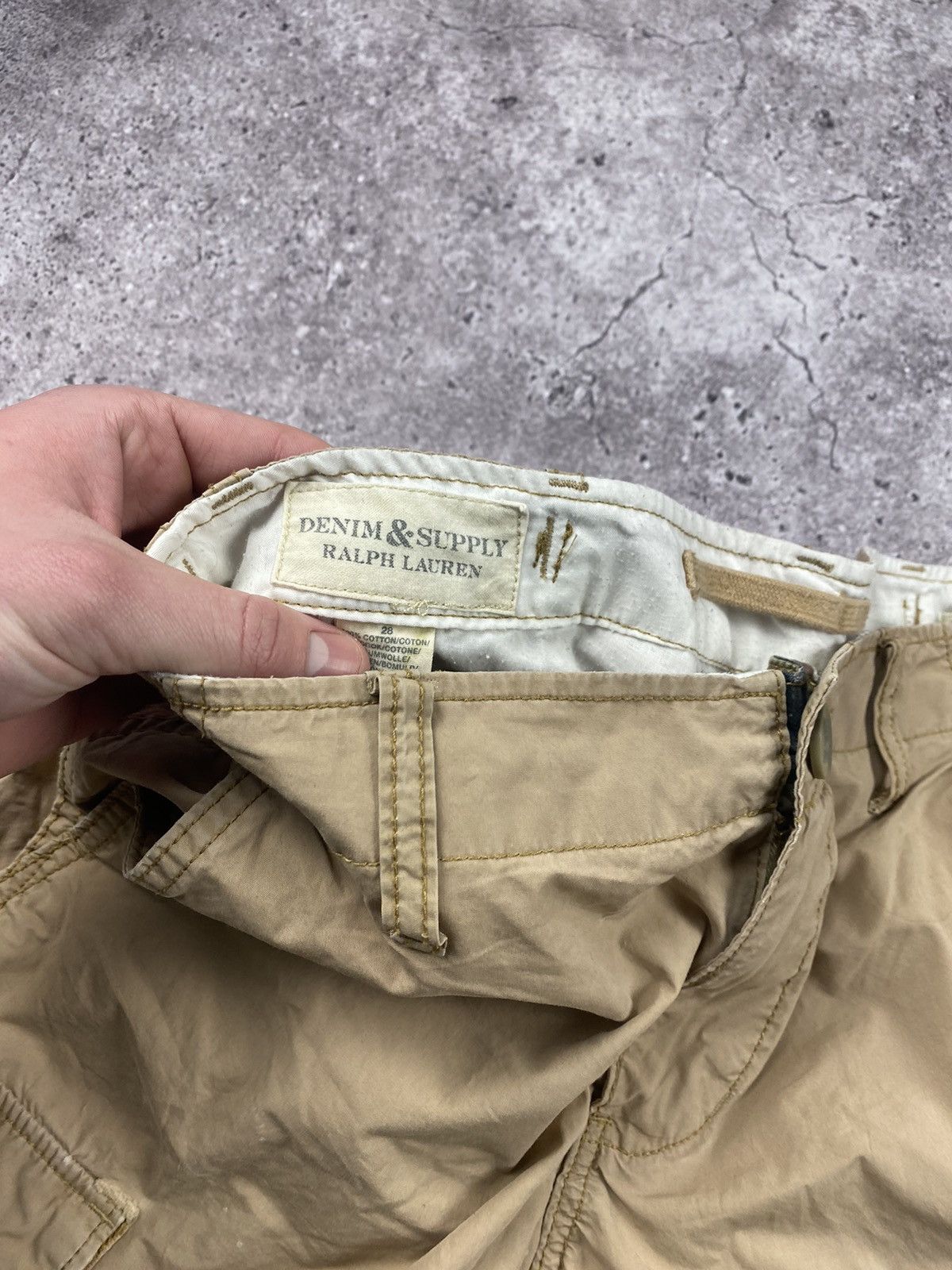 Denim & Supply Ralph Lauren × Polo Ralph Lauren × Vintage Vintage Polo Ralph Lauren Cargo Shorts Denim Supply 90s Y2K Size US 28 / EU 44 - 9 Thumbnail