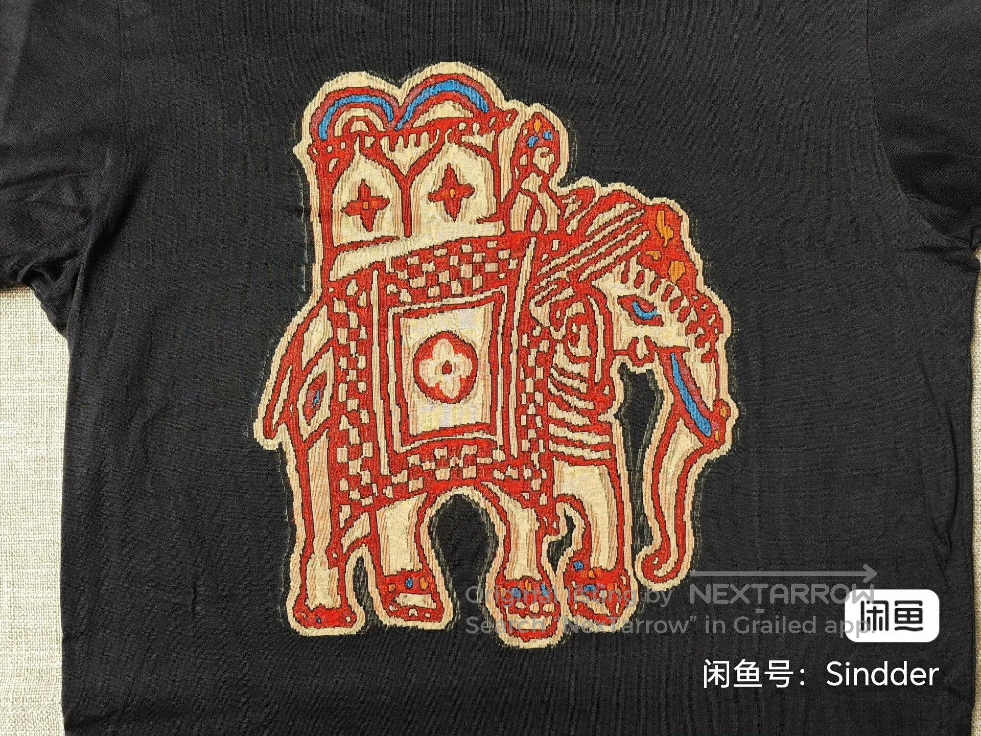 Louis Vuitton Louis Vuitton Men's Elephant Embroidery T-Shirt. Size US S / EU 44-46 / 1 - 3 Thumbnail