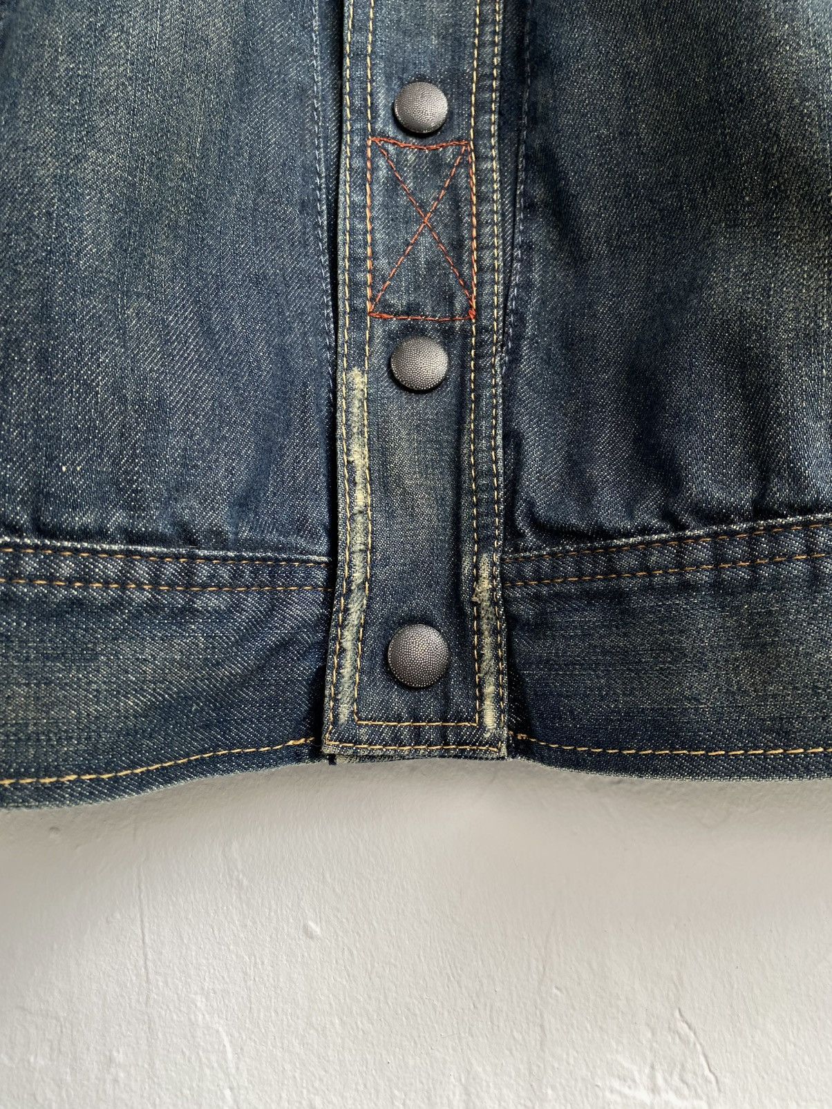 Diesel 2004 Diesel Mannil Distressed Denim Jacket Size US M / EU 48-50 / 2 - 9 Thumbnail