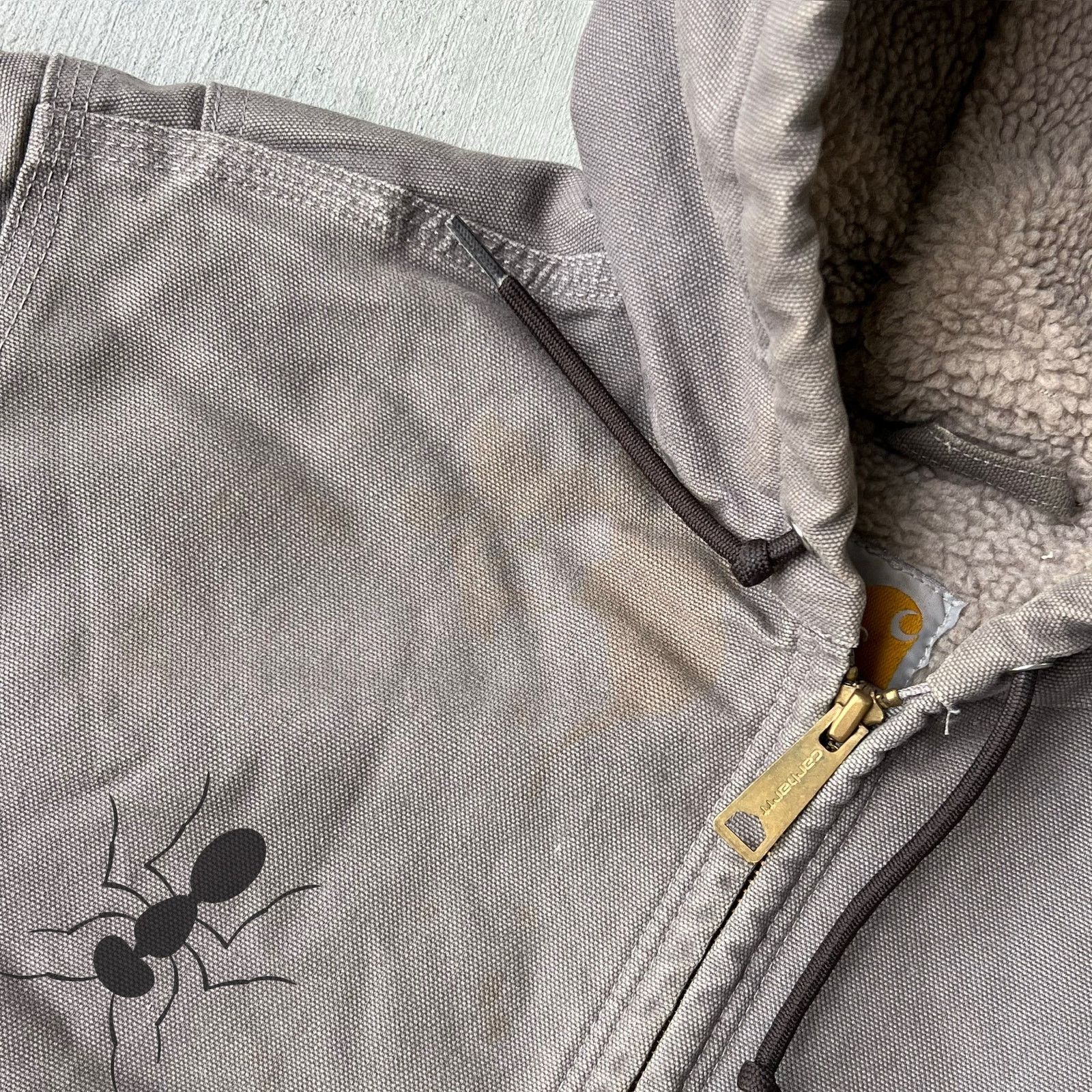 Carhartt × Vintage Carhartt WOMENS WJ141 gray hooded work wear jacket Size US S / EU 44-46 / 1 - 4 Thumbnail