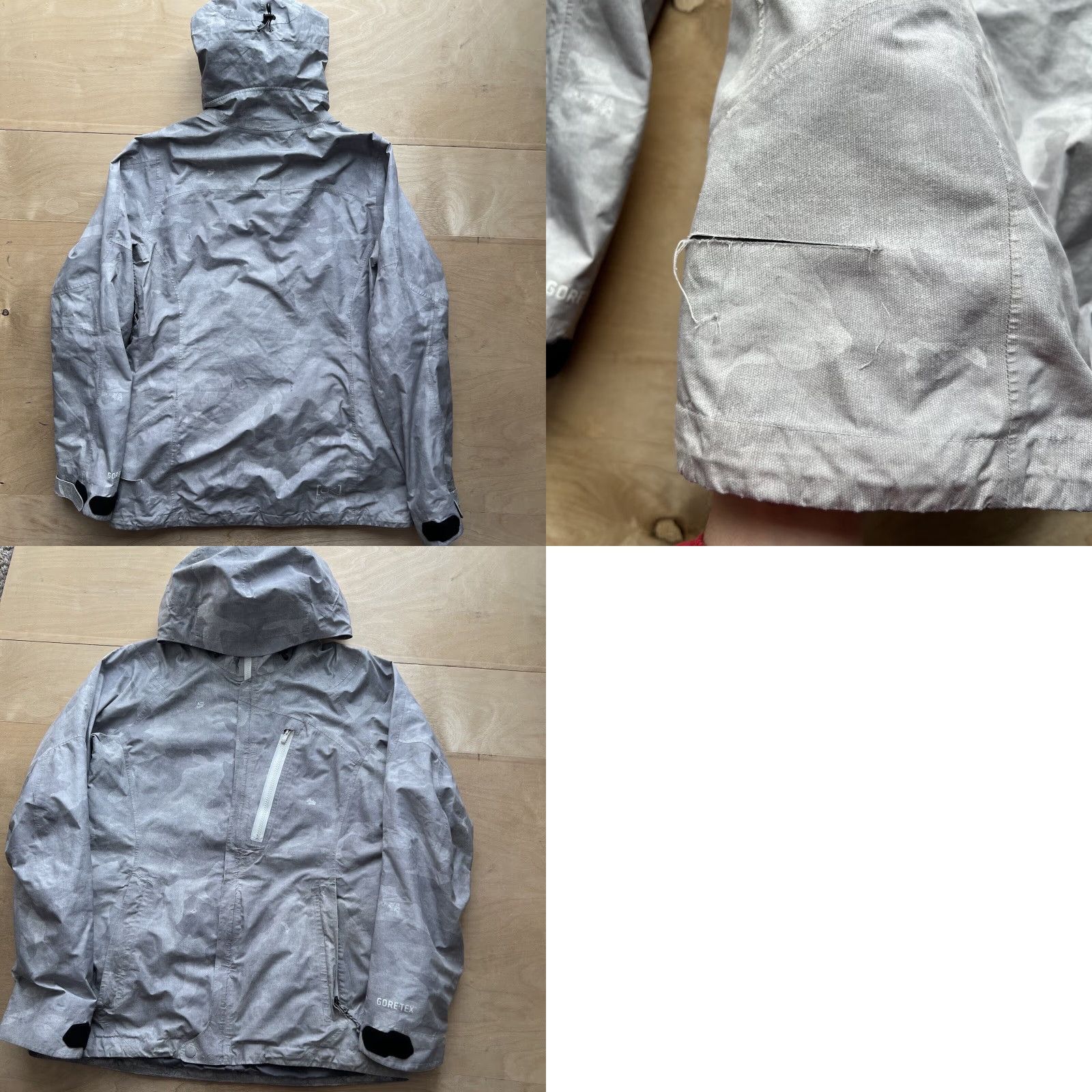 Burton Burton AK Gore Tex Jacket Women's L Gray 2L Hooded Waterproof Winter Outerwear Size L / US 10 / IT 46 - 8 Thumbnail