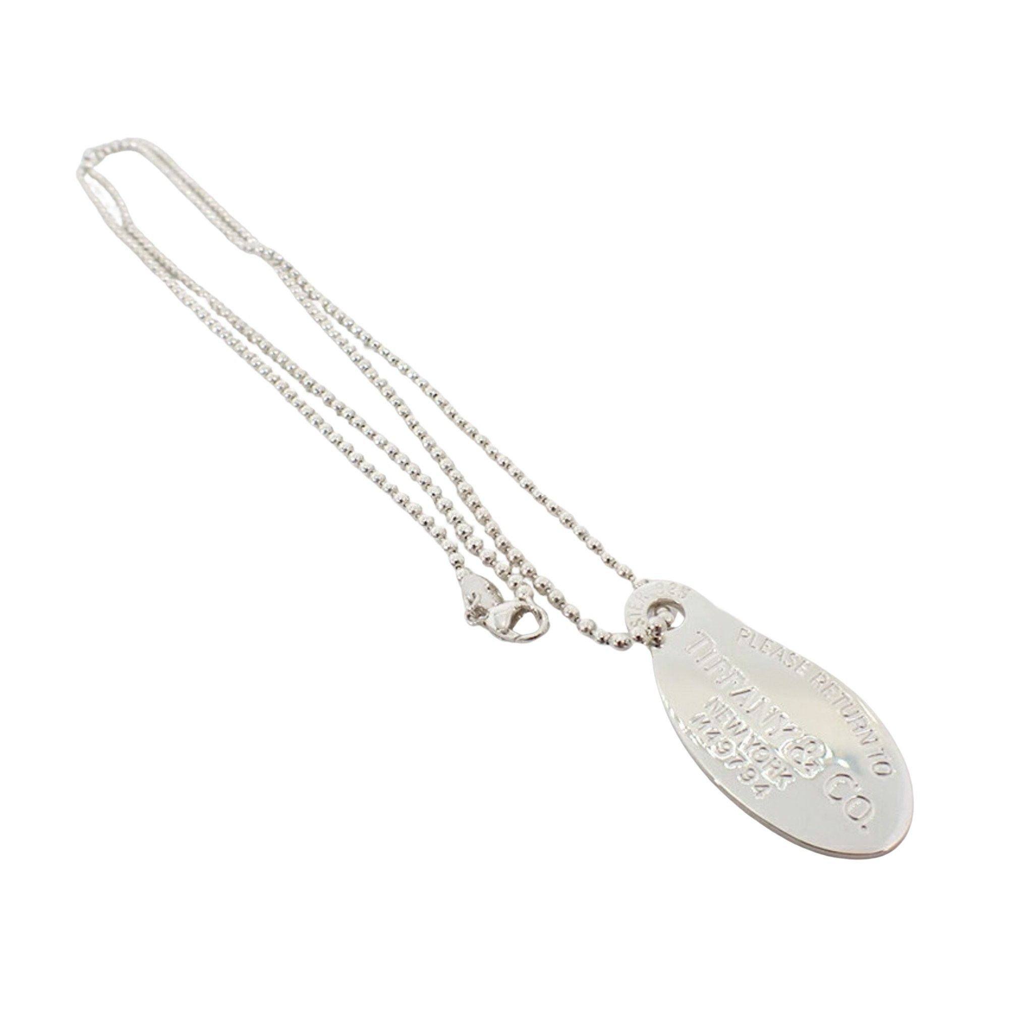 Tiffany & Co. Tiffany & Co Oval Tag Necklace necklace Size ONE SIZE - 1 Thumbnail