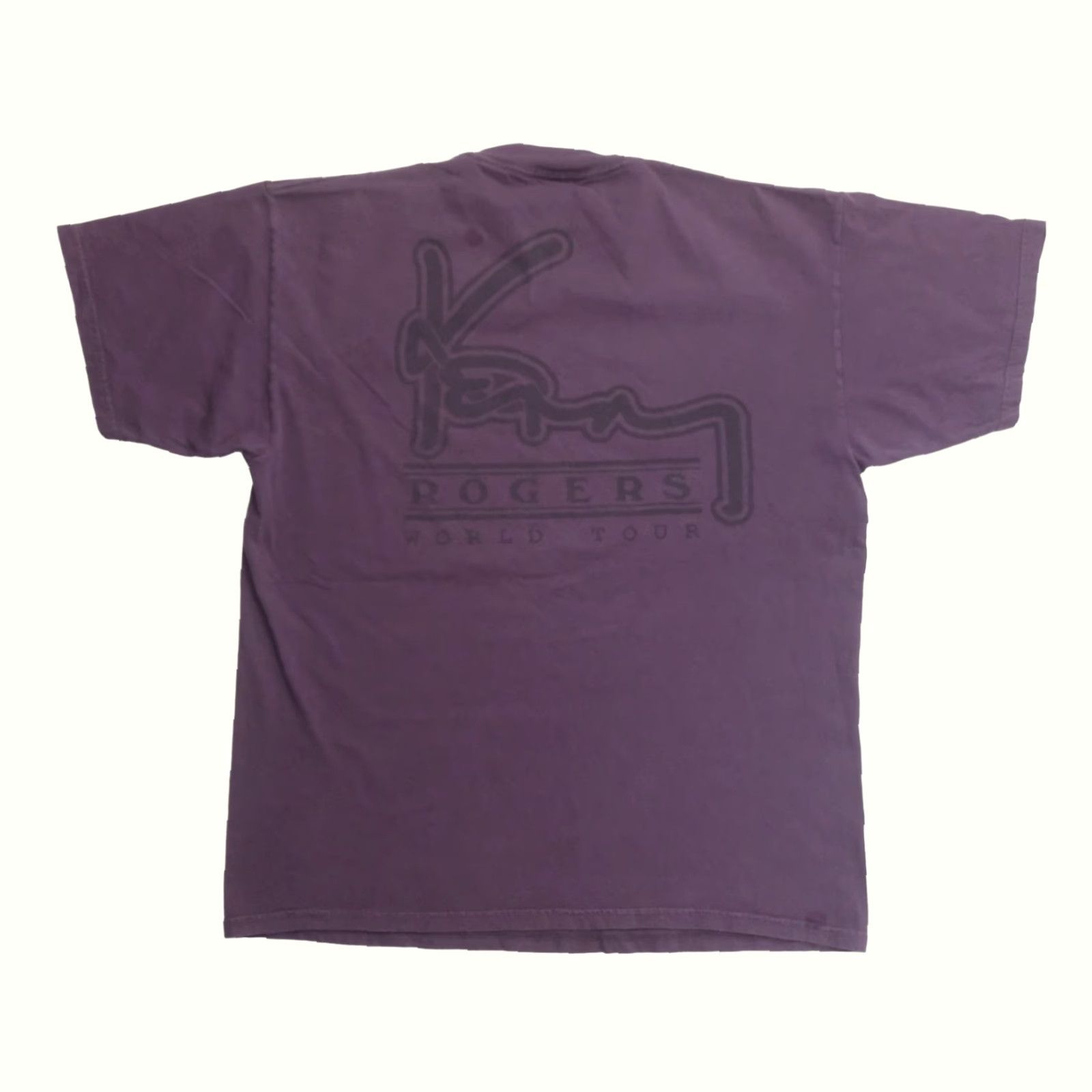 Tultex VINTAGE KENNY ROGERS TULTEX GRAPHIC T SHIRT Men XL Shirt Music Country World Tour Purple Cotton 1990s Size US XL / EU 56 / 4 - 3 Thumbnail