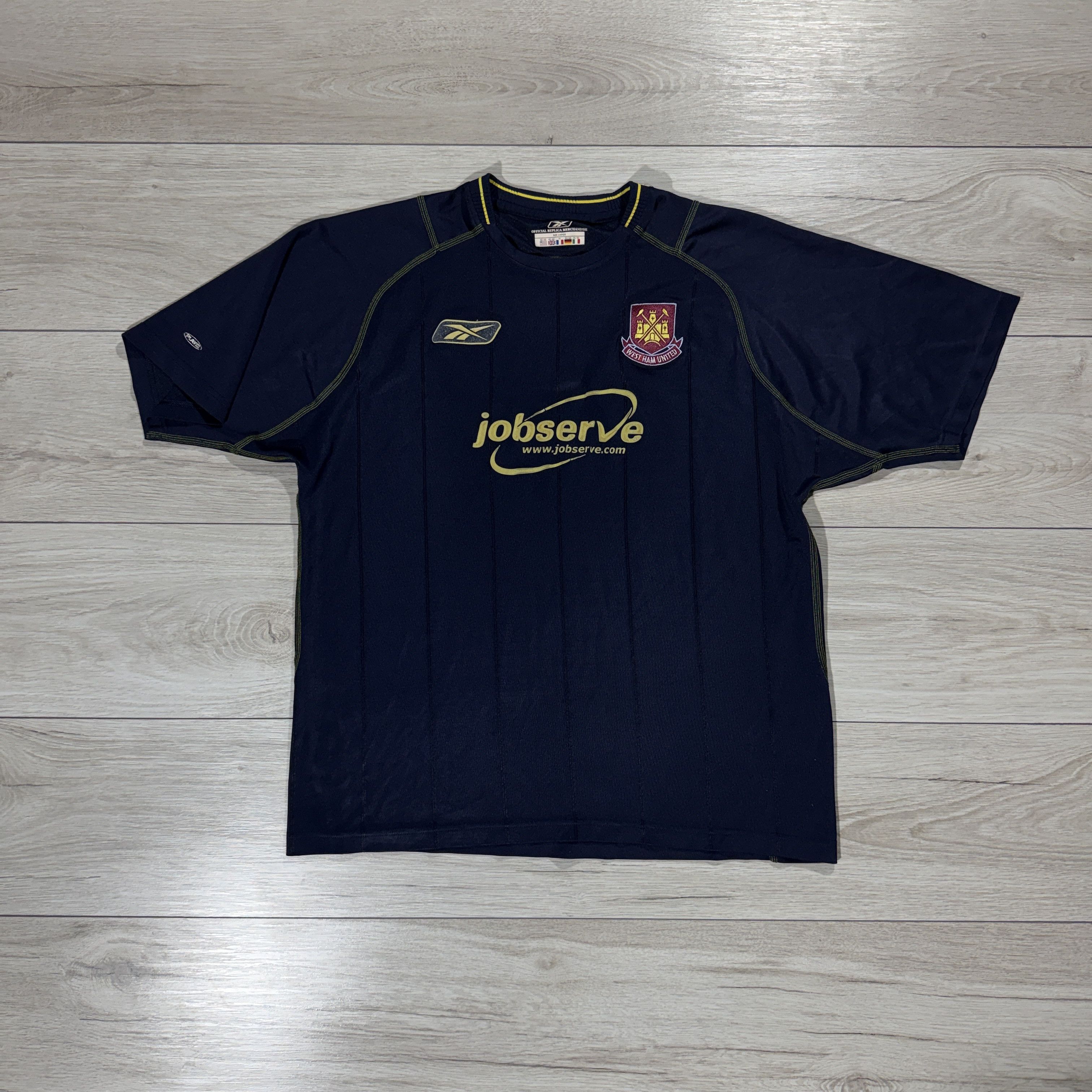 Reebok Vintage Reebok West Ham United FC 2003 Away Jersey Size L Size US L / EU 52-54 / 3 - 1 Thumbnail