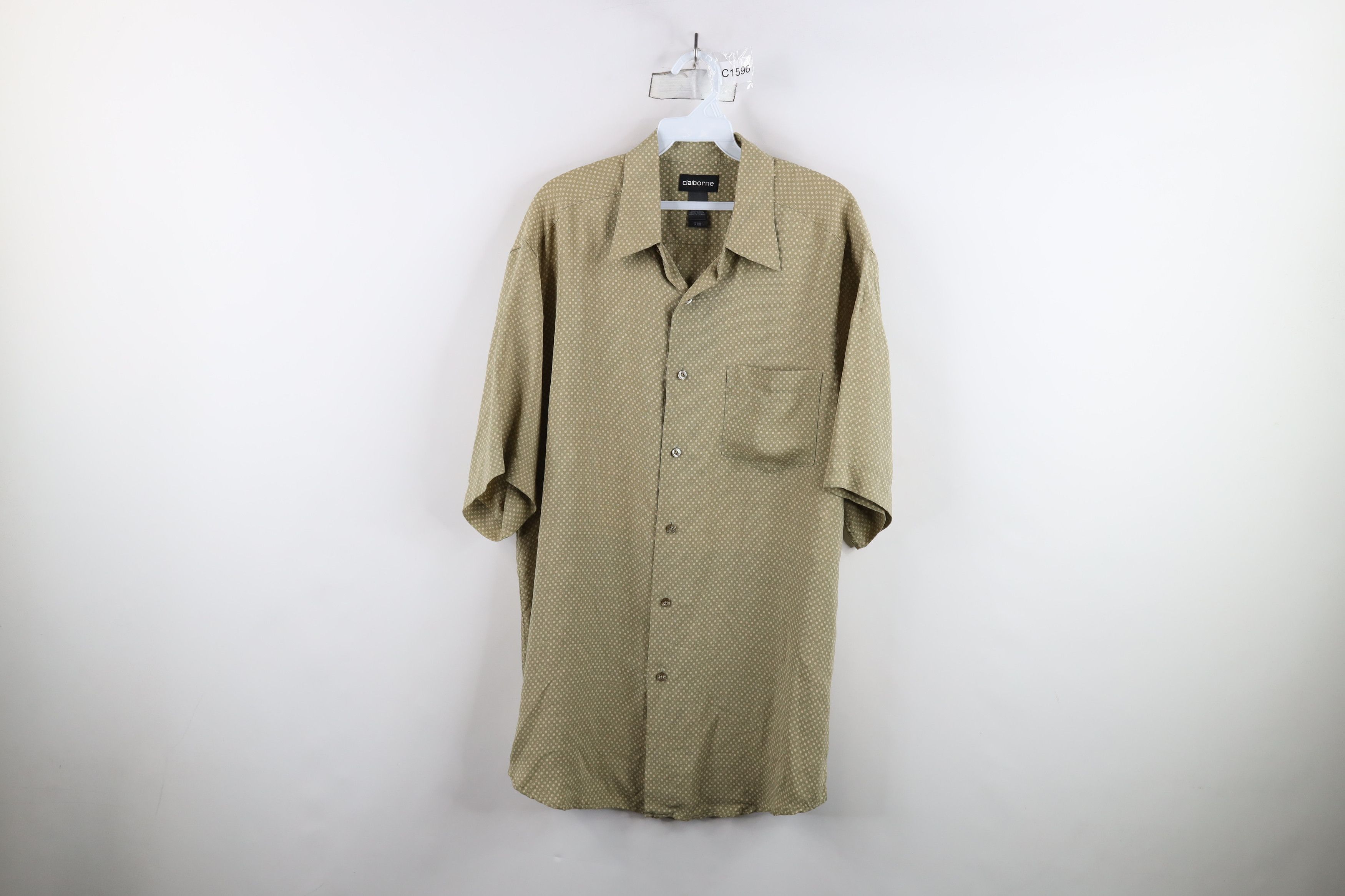 Vintage Vintage 90s Streetwear Polka Dot Short Sleeve Button Shirt Size US L / EU 52-54 / 3 - 1 Thumbnail