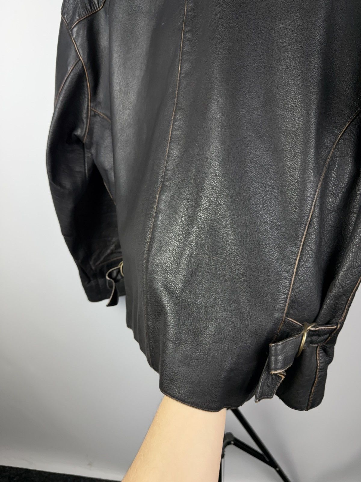 Vintage Rare Vintage Gipsy Real Leather Bikers Jacket Avant Garde Size US M / EU 48-50 / 2 - 9 Thumbnail