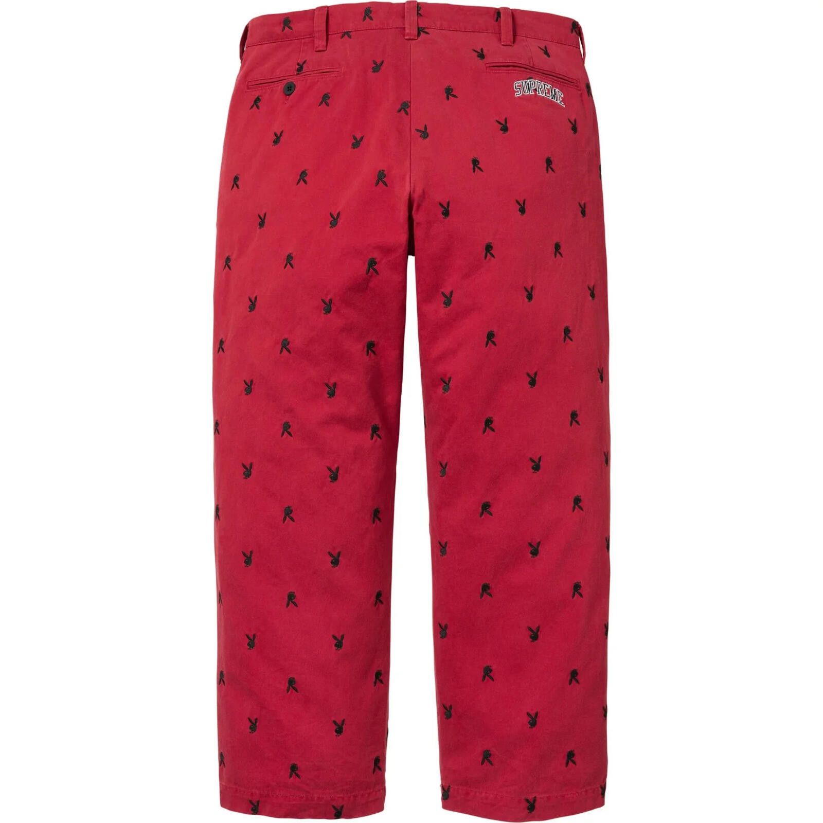 Supreme SS26 Supreme Chino Pant Playboy Red 36 Size US 36 / EU 52 - 2 Thumbnail