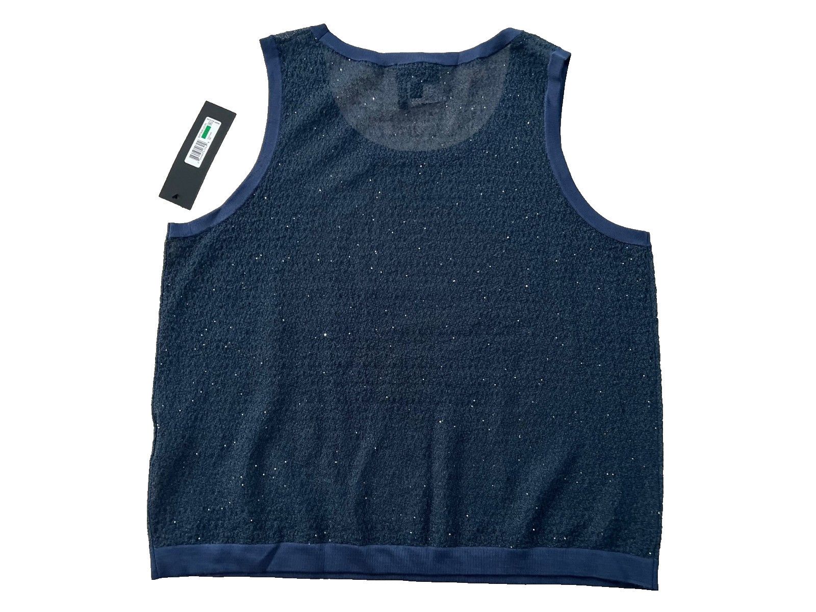 Donna Karan Donna Karan New York Sequin Embellished Tank Top Tide ( L ) Size L / US 10 / IT 46 - 6 Thumbnail