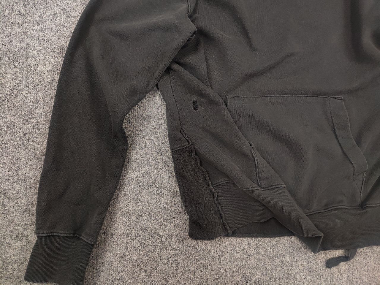 Ksubi Ksubi Japan Brink Black LIfe Gray Pocket Oversized Hoodie Size US M / EU 48-50 / 2 - 12 Thumbnail