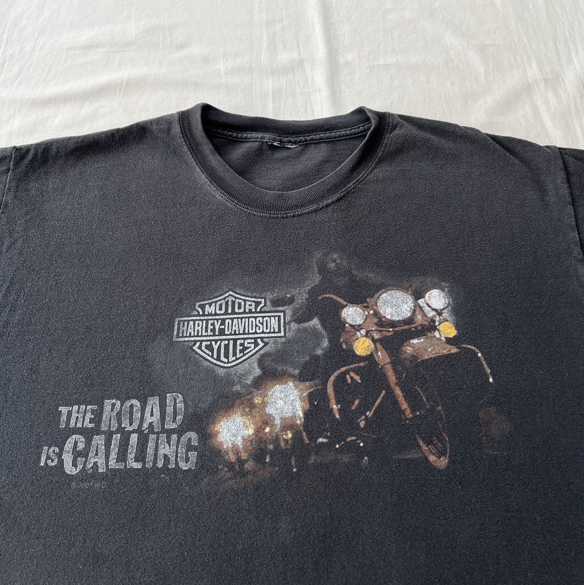 Harley Davidson Vintage 2007 Harley Davidson The Road is Calling T-shirt Size US L / EU 52-54 / 3 - 8 Thumbnail