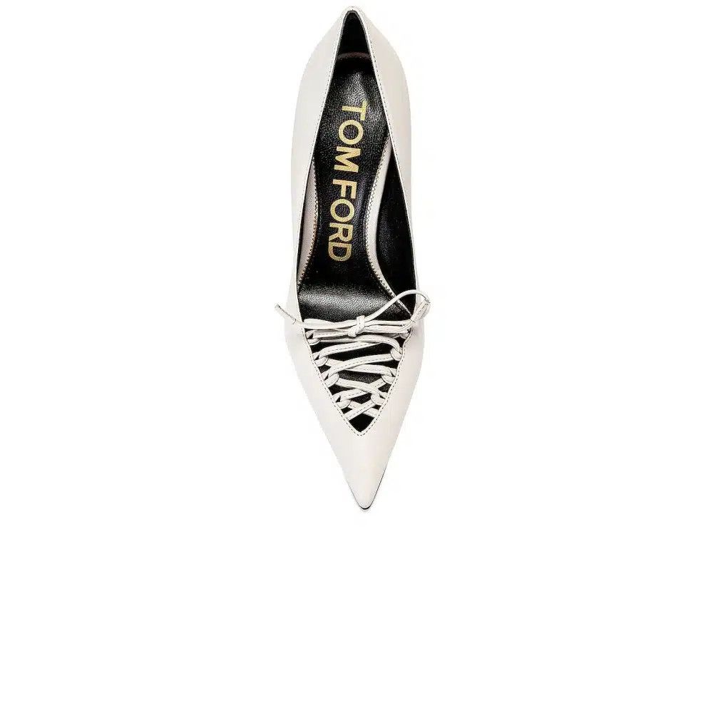 Tom Ford o1loc1c1024 W3304 Leather Lux Corset 105 Pumps in White Size US 11 / IT 41 - 2 Thumbnail