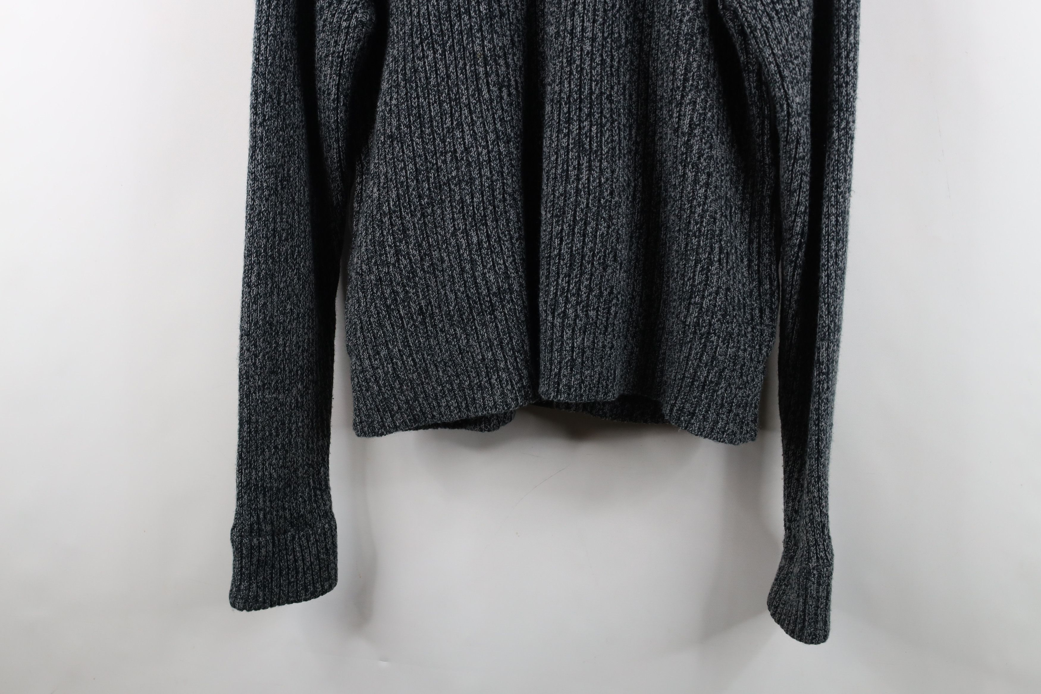 Vintage Vintage 70s Streetwear Leather Knit Sweater Jacket Swacket Size US L / EU 52-54 / 3 - 15 Thumbnail