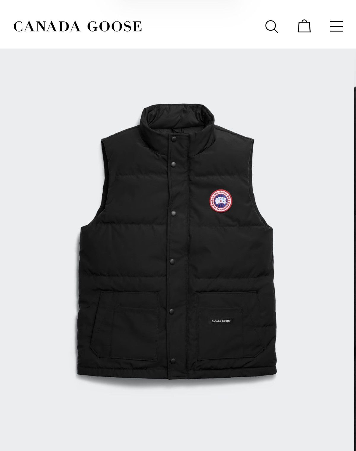 Canada Goose Canada Goose Logo Vest Size US XL / EU 56 / 4 - 11 Thumbnail