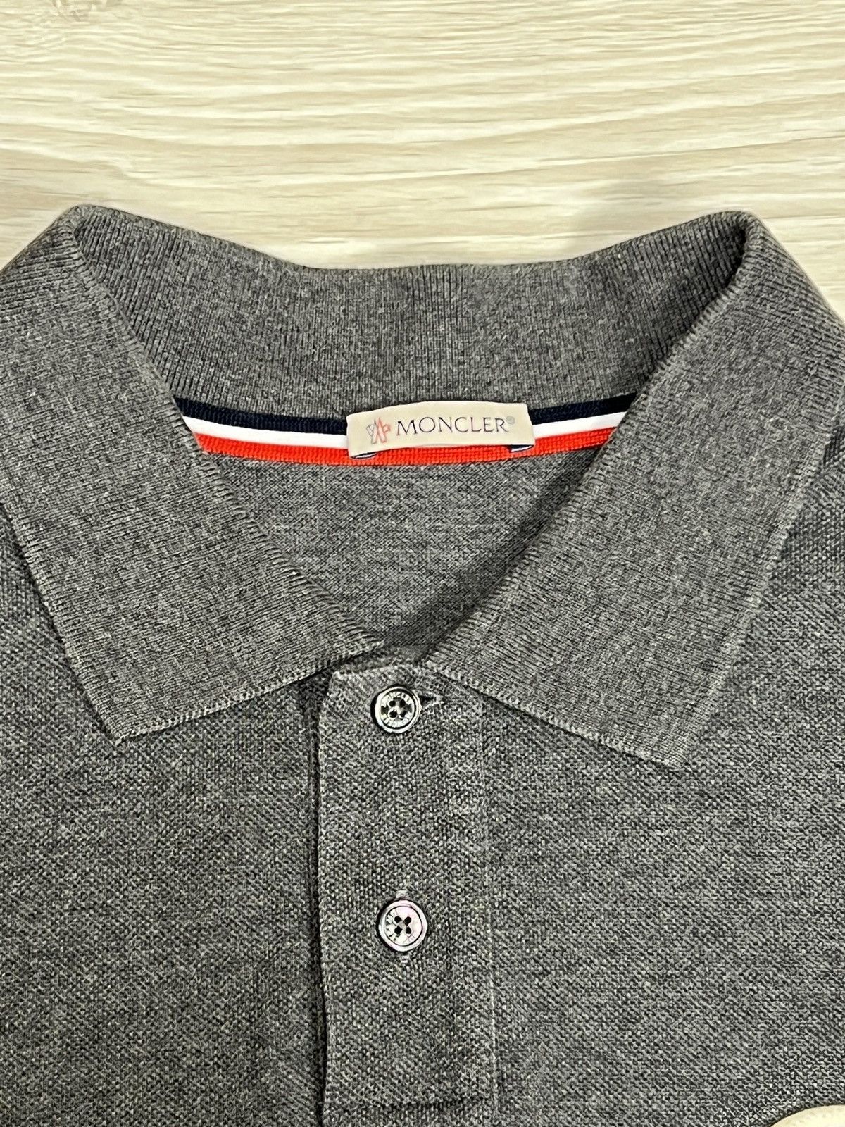 Moncler Moncler Polo Big Logo Rare Size US L / EU 52-54 / 3 - 12 Thumbnail