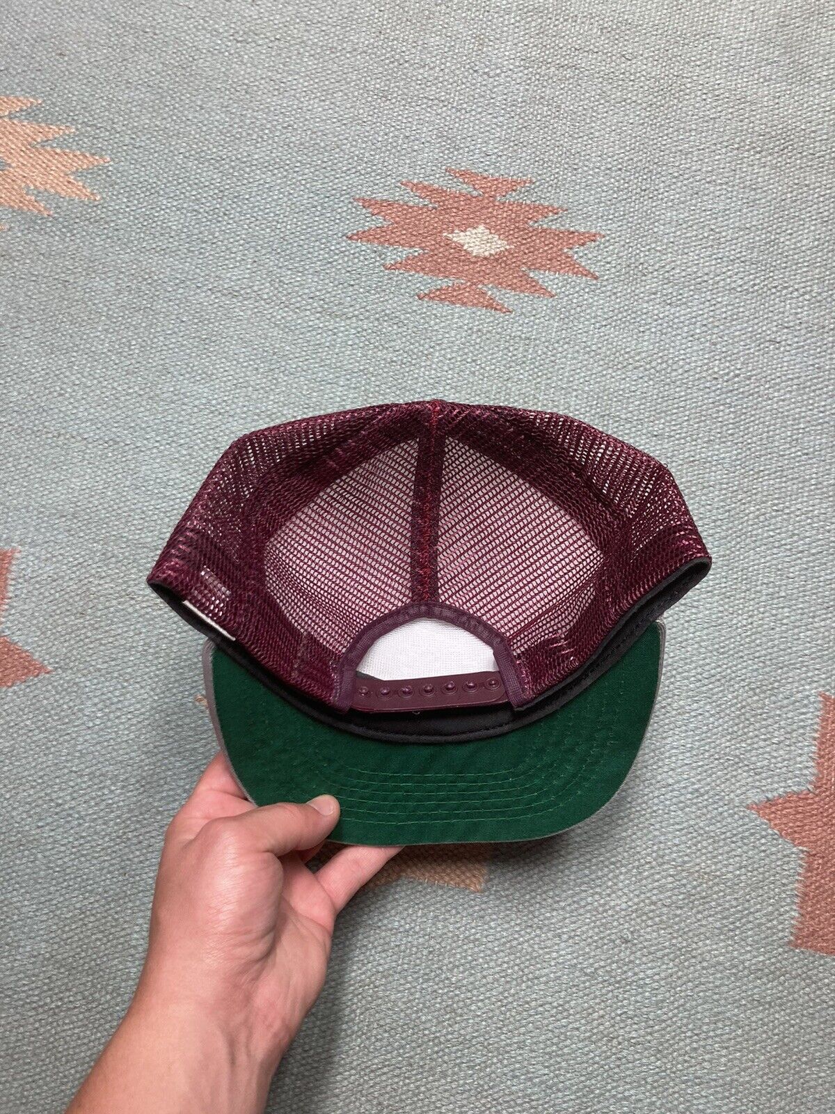 New Era × Vintage VTG 80s trucker hat mesh new era pro design tri tone blank Size ONE SIZE - 4 Thumbnail