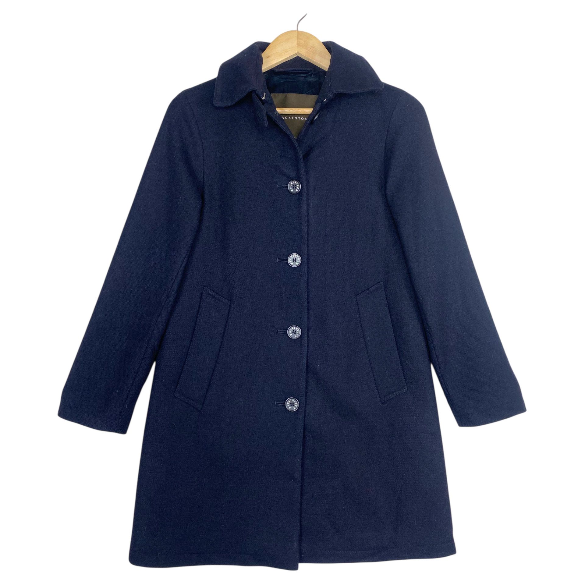 Mackintosh 💥MACKINTOSH BLACK PEACOAT WOOL JACKET Size XS / US 0-2 / IT 36-38 - 1 Thumbnail