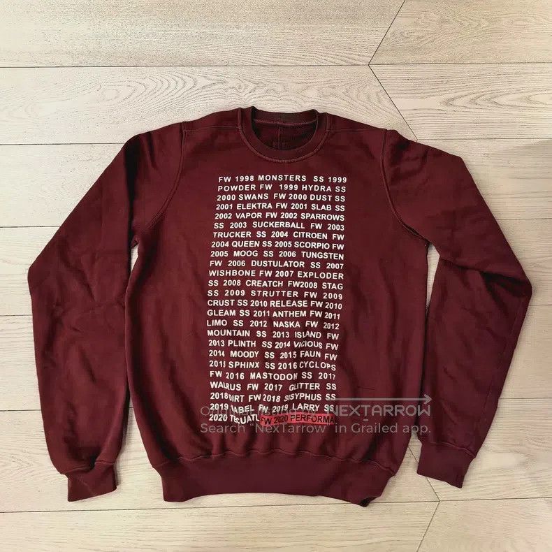 Rick Owens Bulletproof Sweater Wine Red