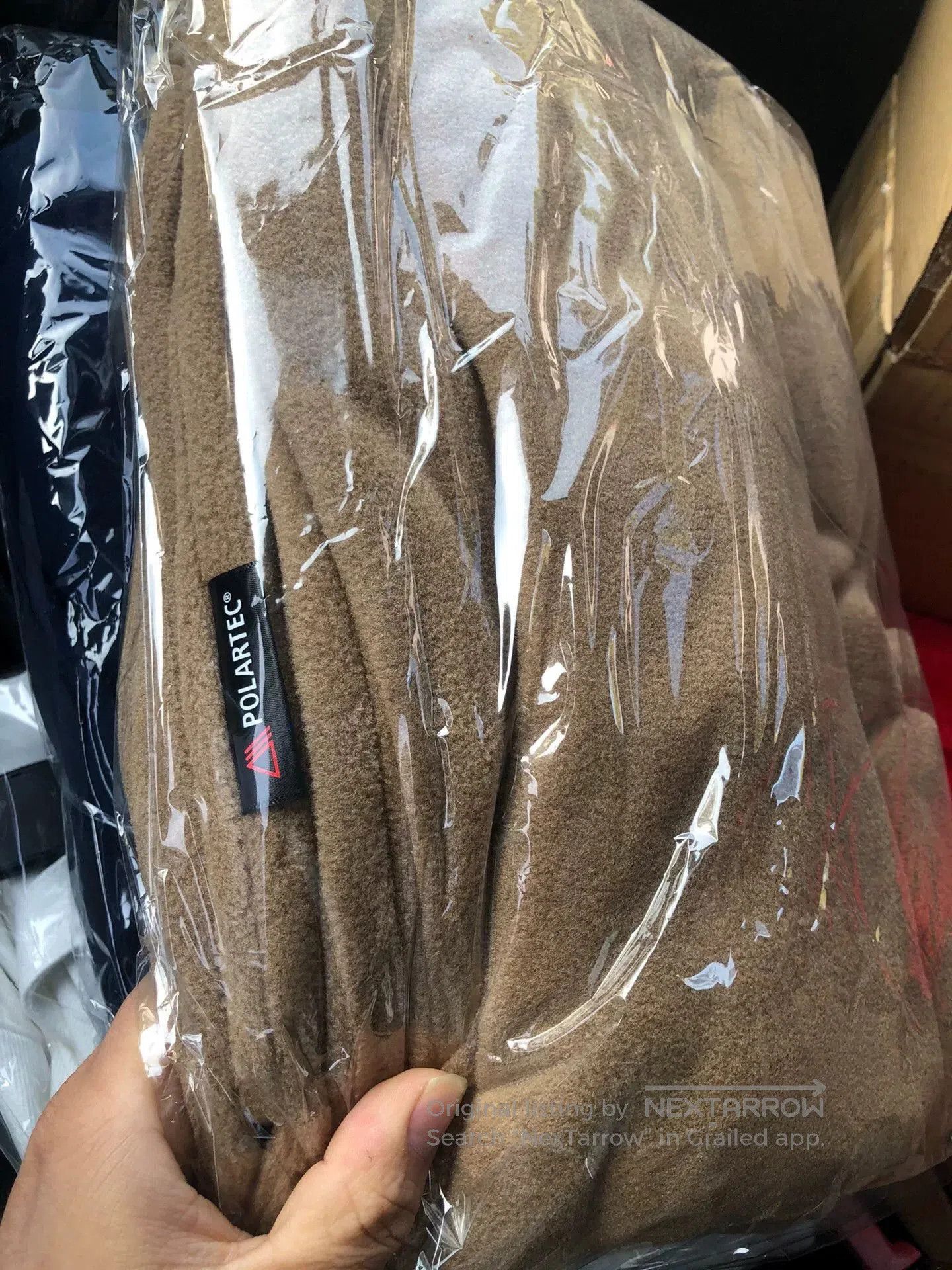 Japanese Brand Warm Polartec Fleece Pants in Camel. Size US 26 / EU 42 - 1 Thumbnail