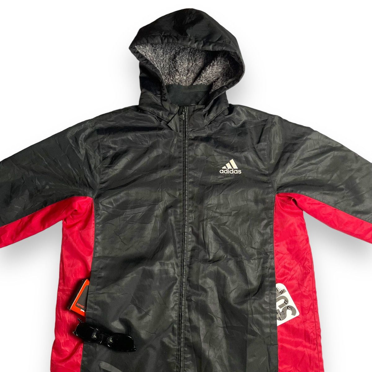 Adidas × Vintage VINTAGE ADIDAS EMBROIDERED LOGO SPELL OUT LONG JACKET Size US L / EU 52-54 / 3 - 3 Thumbnail