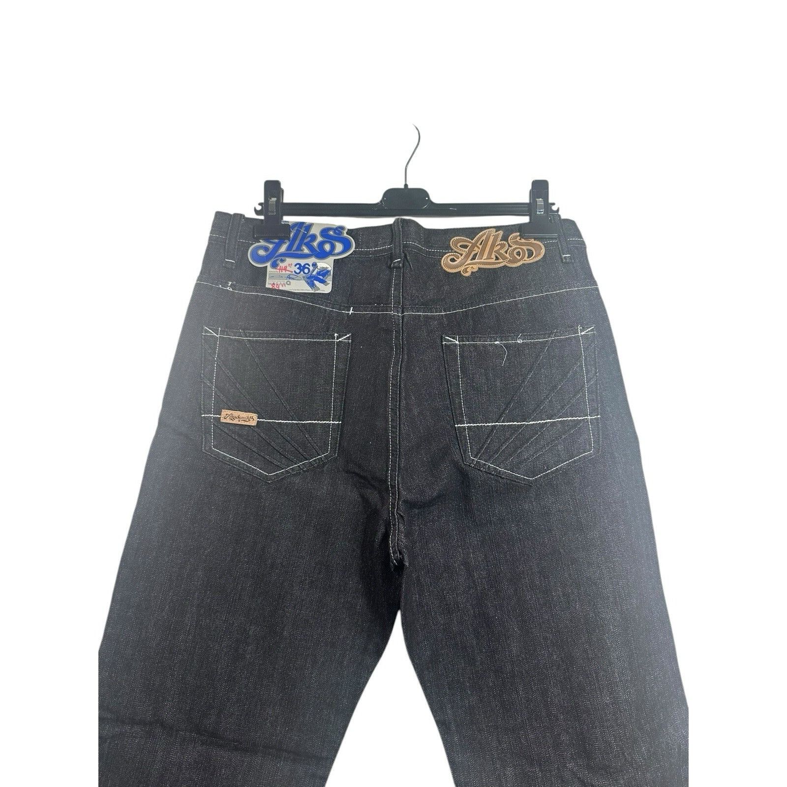 Akademiks Vintage Akademiks Jeans Mens S 36 Black Denim Baggy Wide Leg Size US 36 / EU 52 - 4 Thumbnail