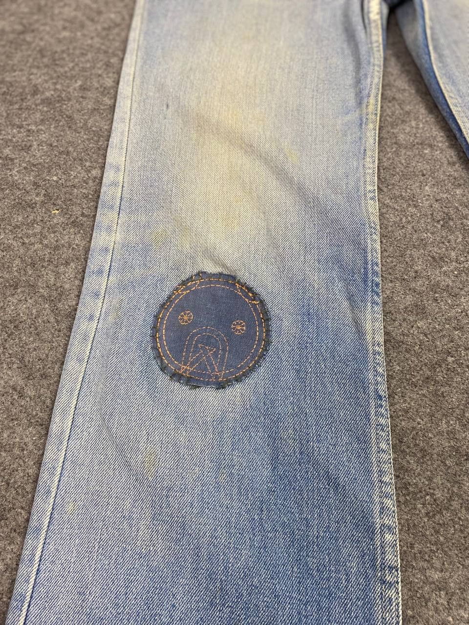Japanese Brand vintage big mountain distressed reworked denim Size US 30 / EU 46 - 10 Thumbnail