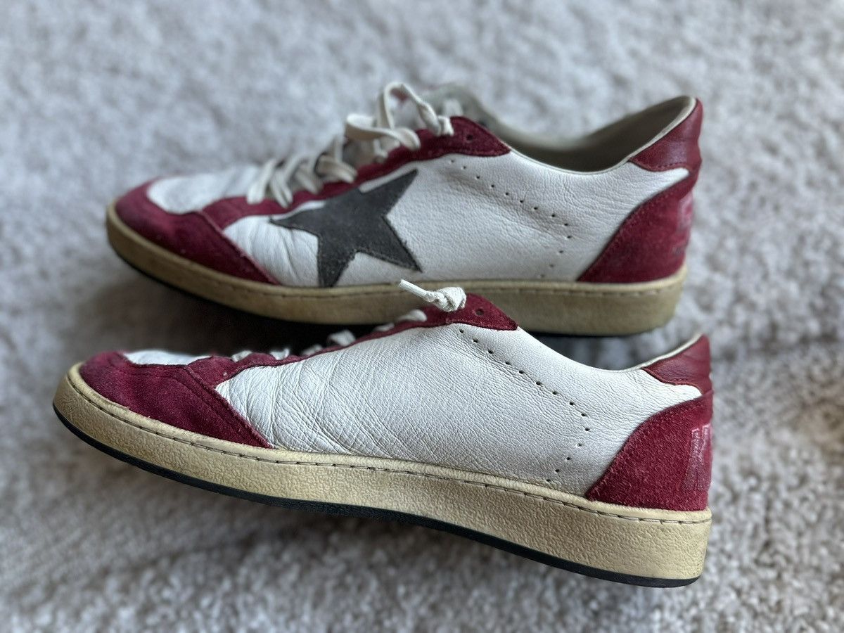 Golden Goose Golden Goose Ball Star Sneaker Red/White Leather sz 40 worn Size US 10 / IT 40 - 7 Thumbnail