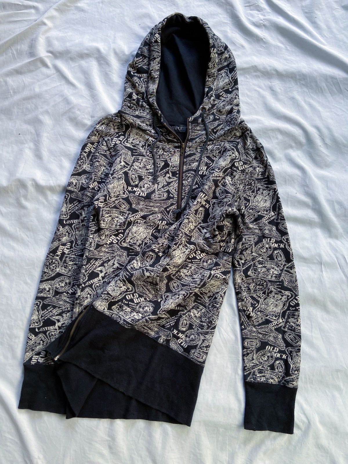 Japanese Brand ANTIPODE OLD ROCK PRINTED ZIP HOODIE hysteric glamour style Size US M / EU 48-50 / 2 - 3 Thumbnail