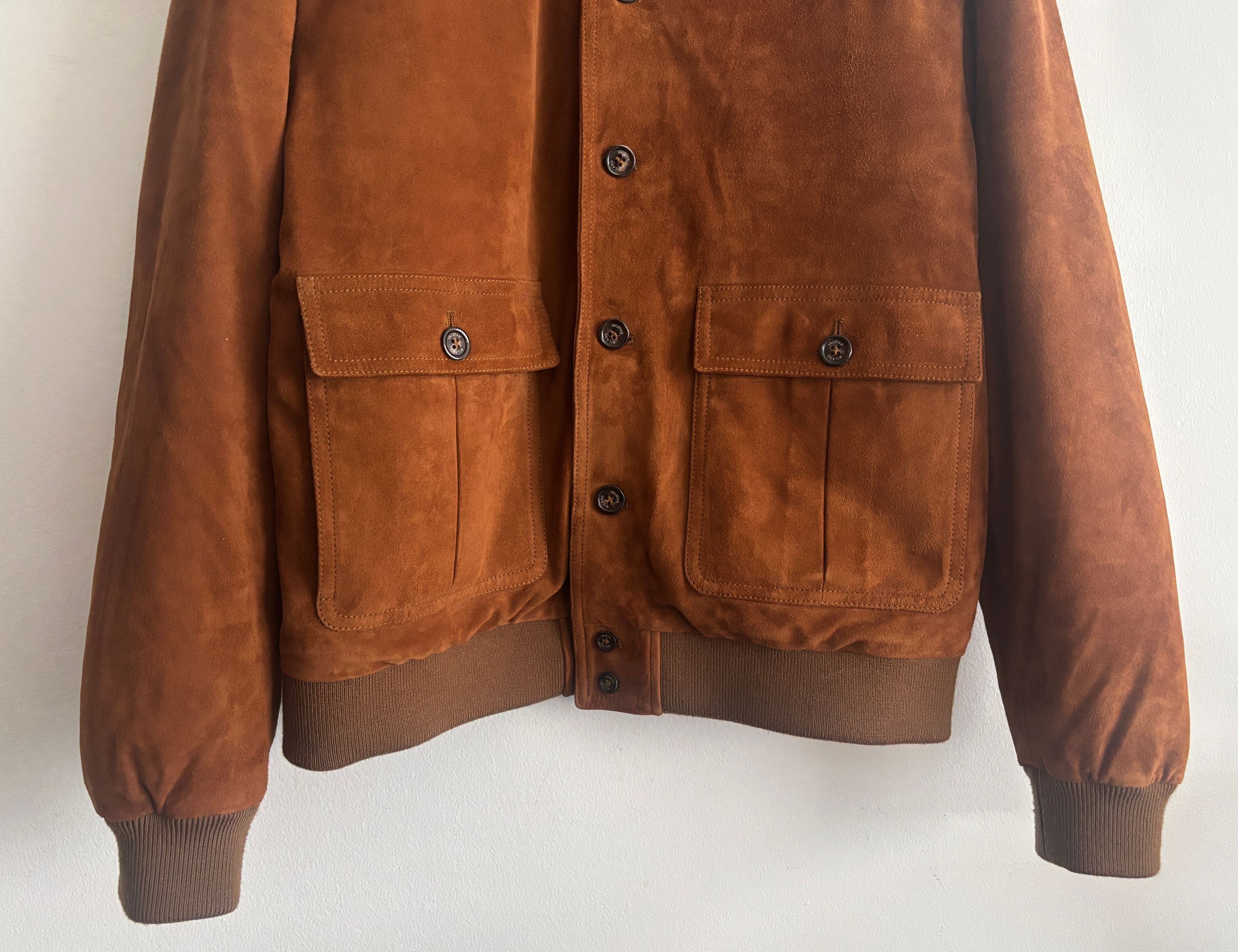 Valstar $1995 Down Suede Bomber Jacket- EU54 - US 40-42 (Large) Size US L / EU 52-54 / 3 - 3 Thumbnail