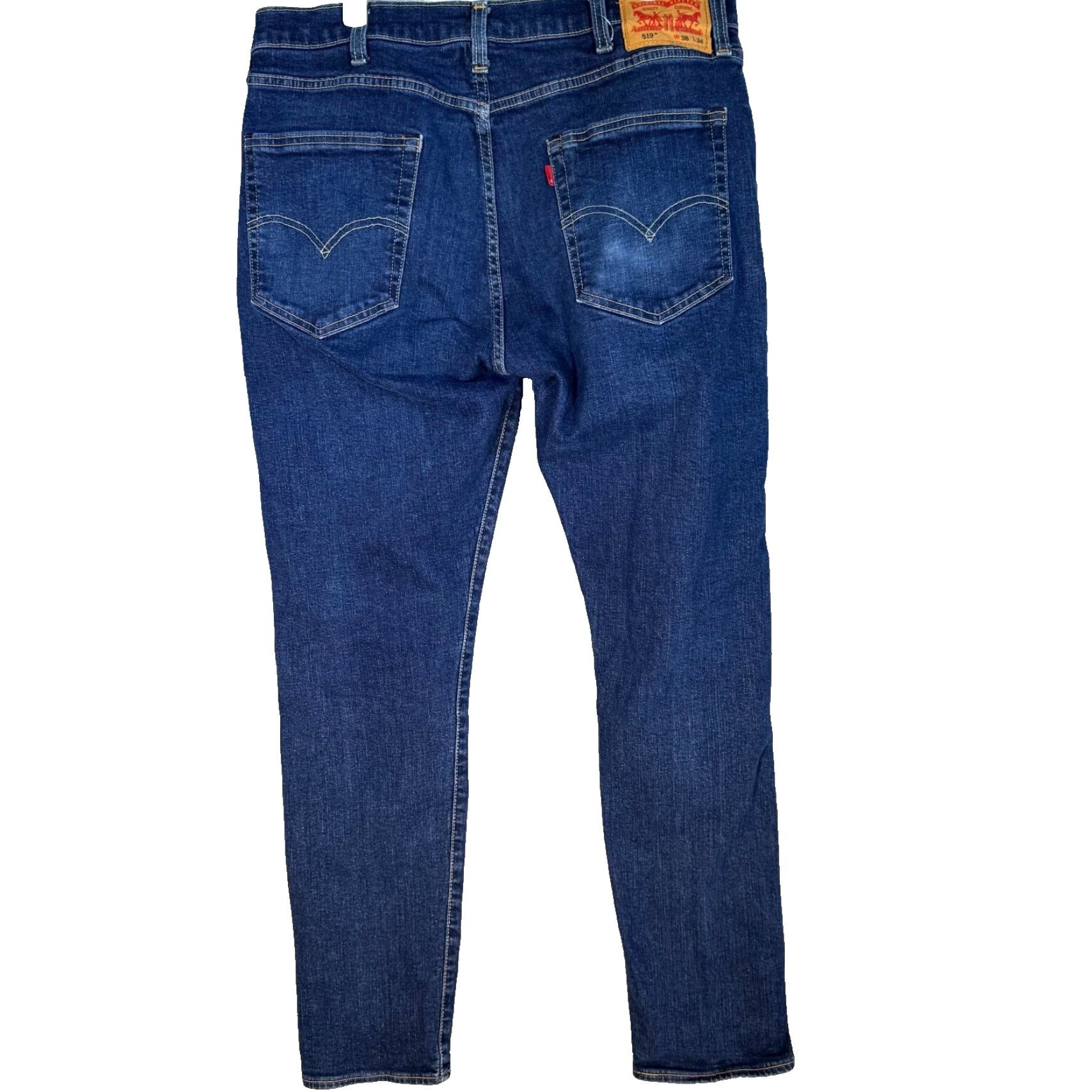 Levi's Levi’s 519 Men’s Jeans Straight Leg Denim Blue Mid-Rise 38 x 34 Regular Fit Jeans Size US 38 / EU 54 - 2 Thumbnail