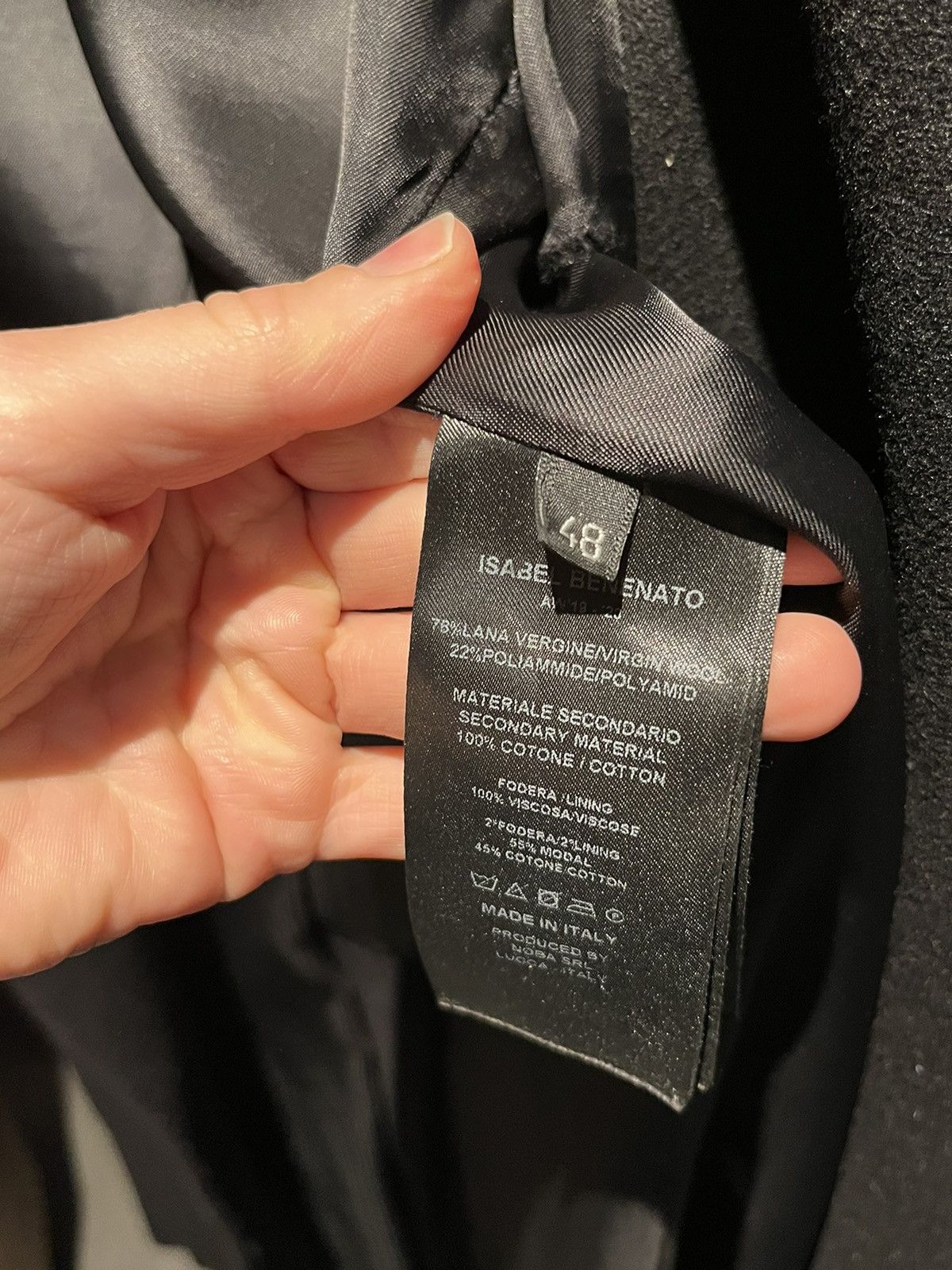 Isabel Benenato Isabel Benenato Black Coat Size US M / EU 48-50 / 2 - 5 Thumbnail