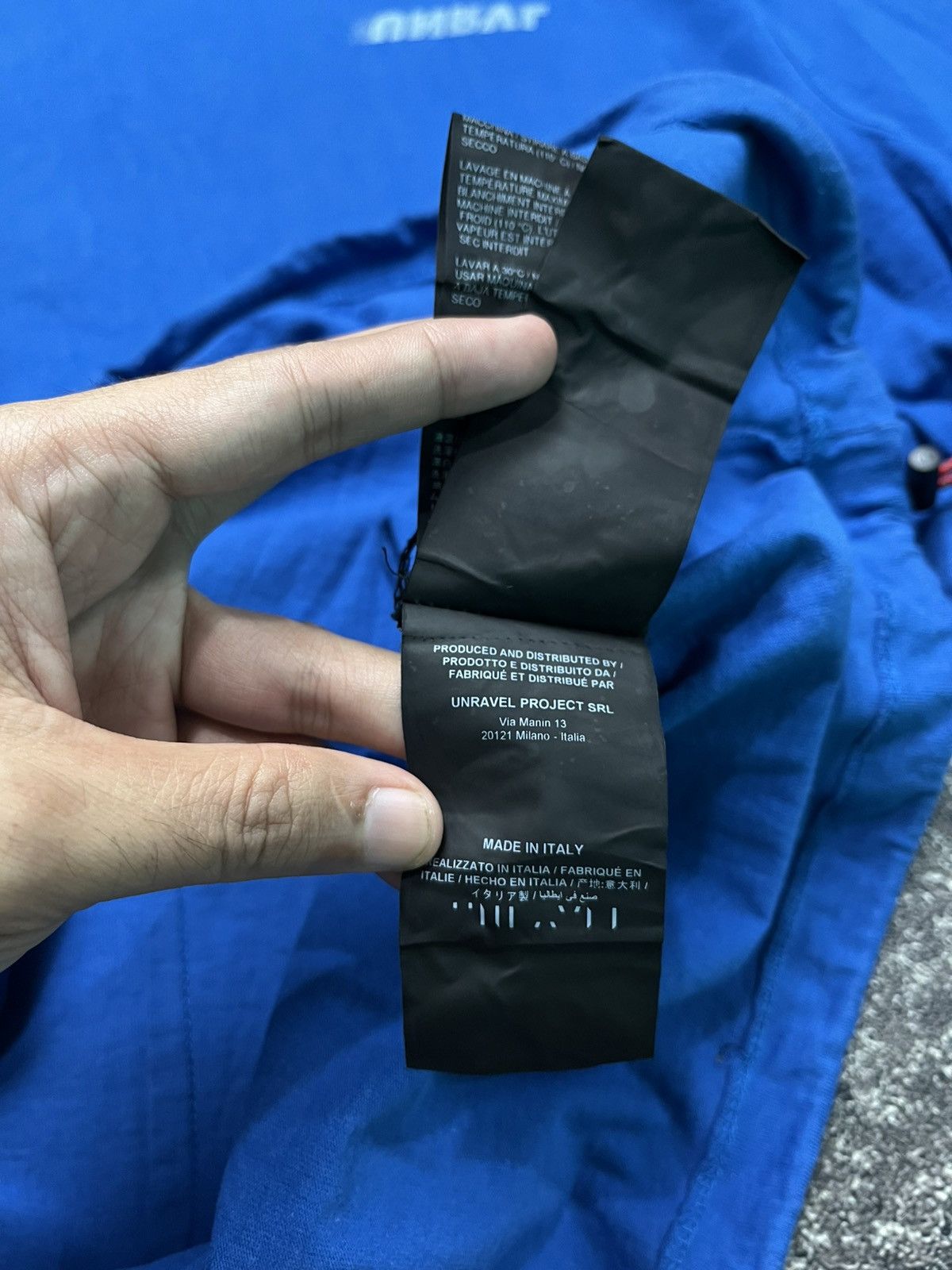 Ben Taverniti Unravel Project Ben Taverniti Unravel Project Blue T-Shirts Size US XL / EU 56 / 4 - 8 Thumbnail